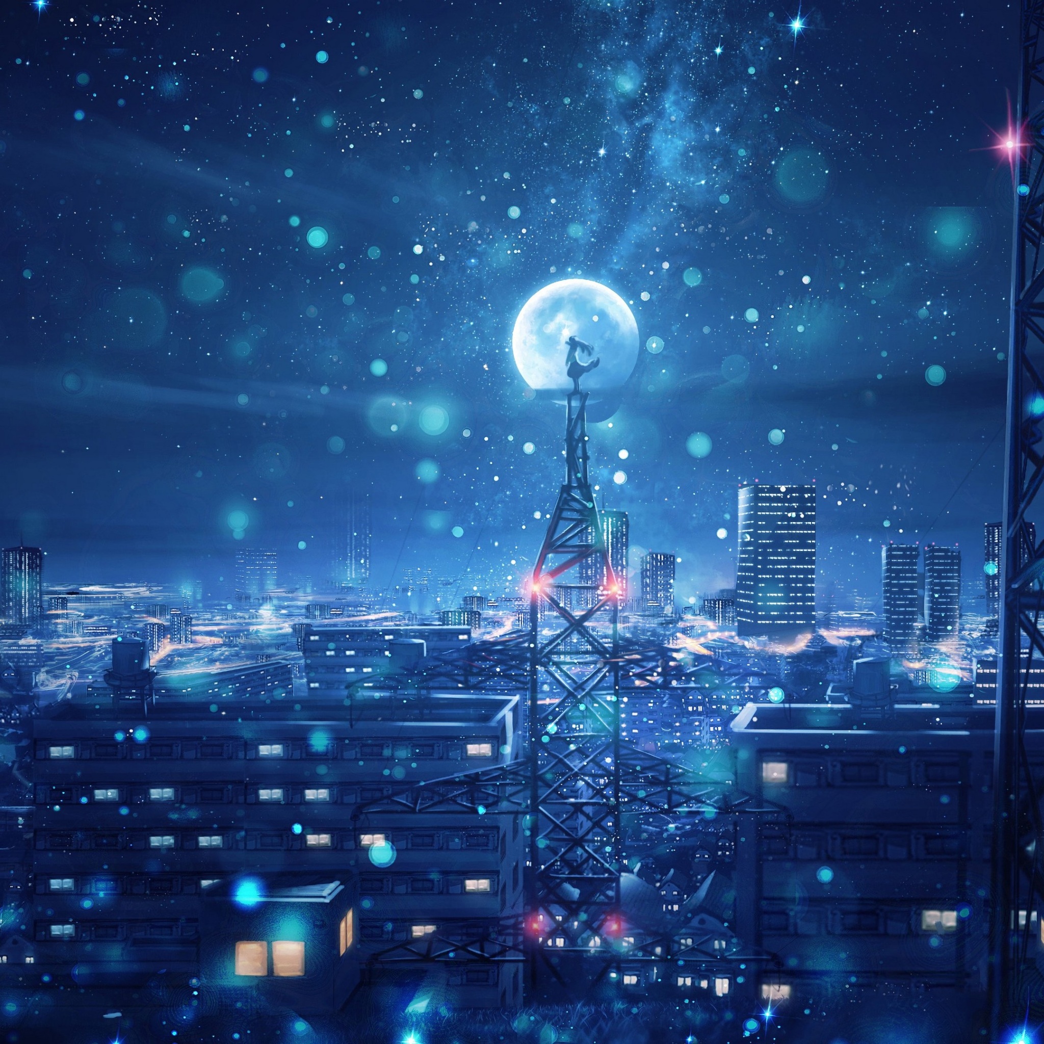 Anime Blue Moon Wallpapers