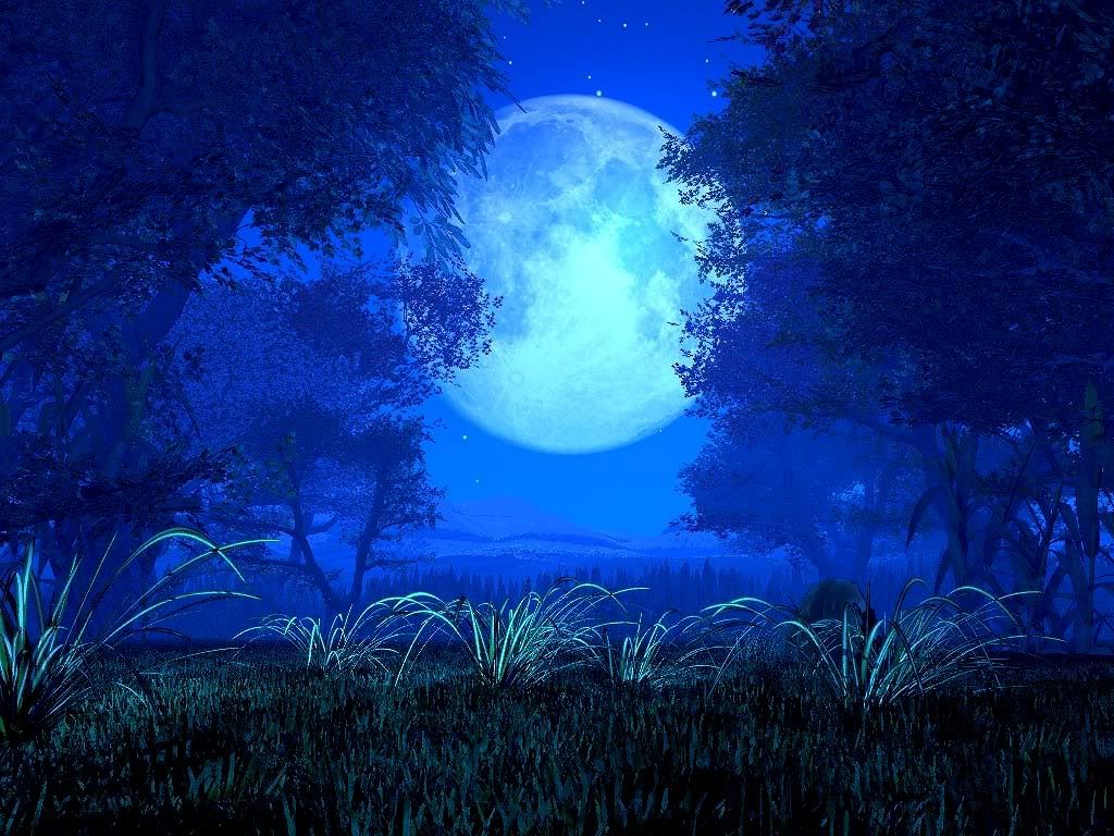 Anime Blue Moon Wallpapers