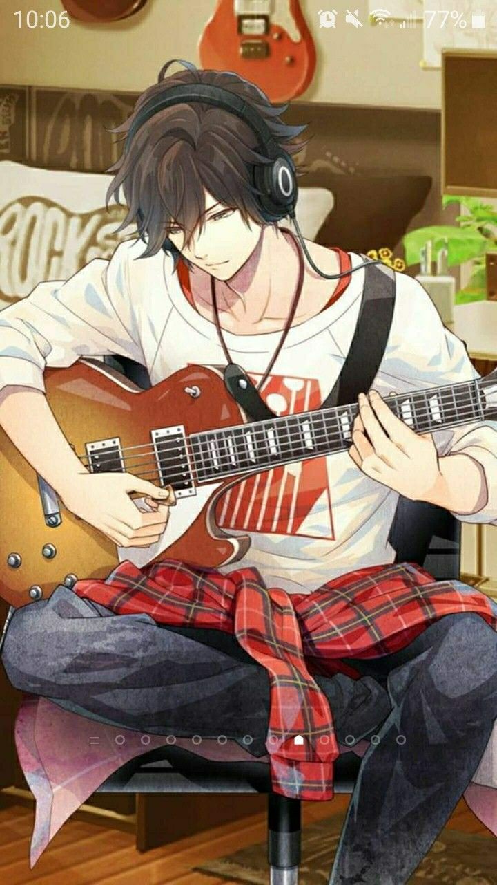 Anime Boy Playing Guitar Wallpapers