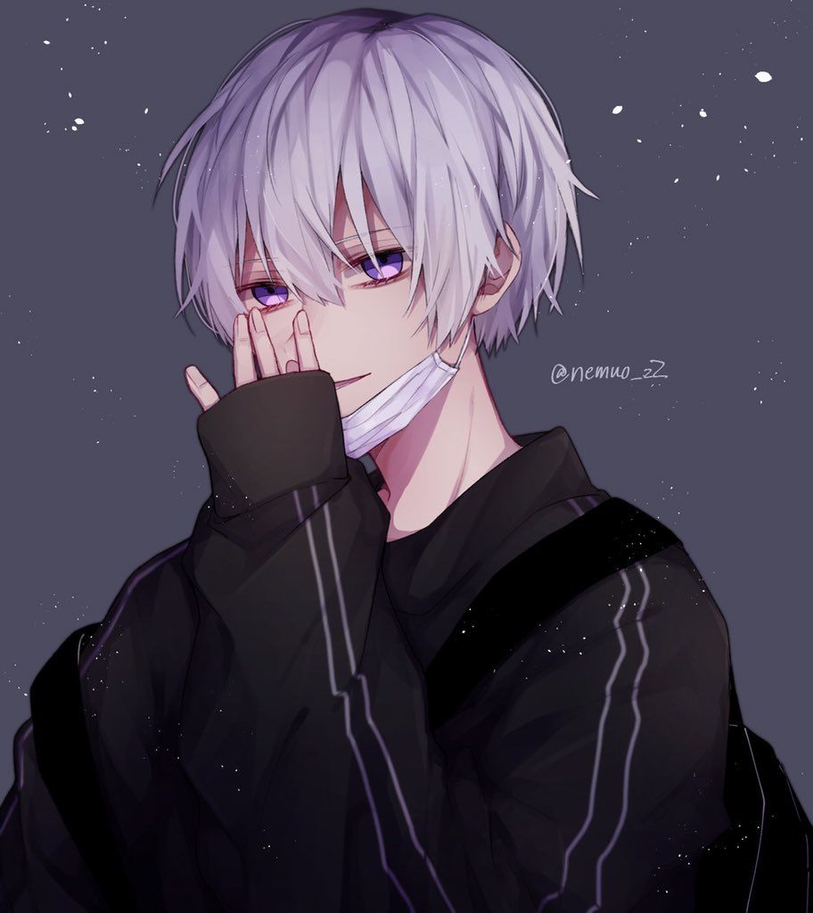 Anime Boy Purple Hair Wallpapers