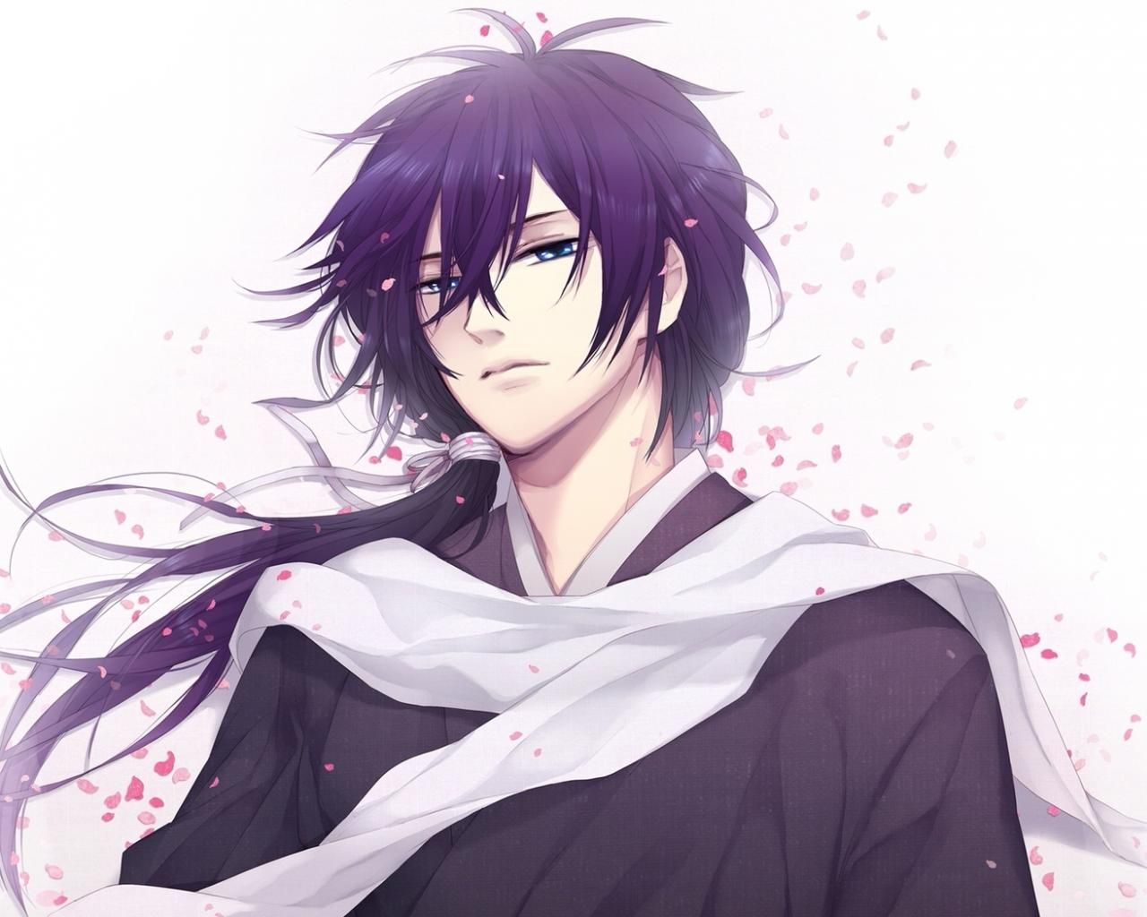 Anime Boy Purple Hair Wallpapers