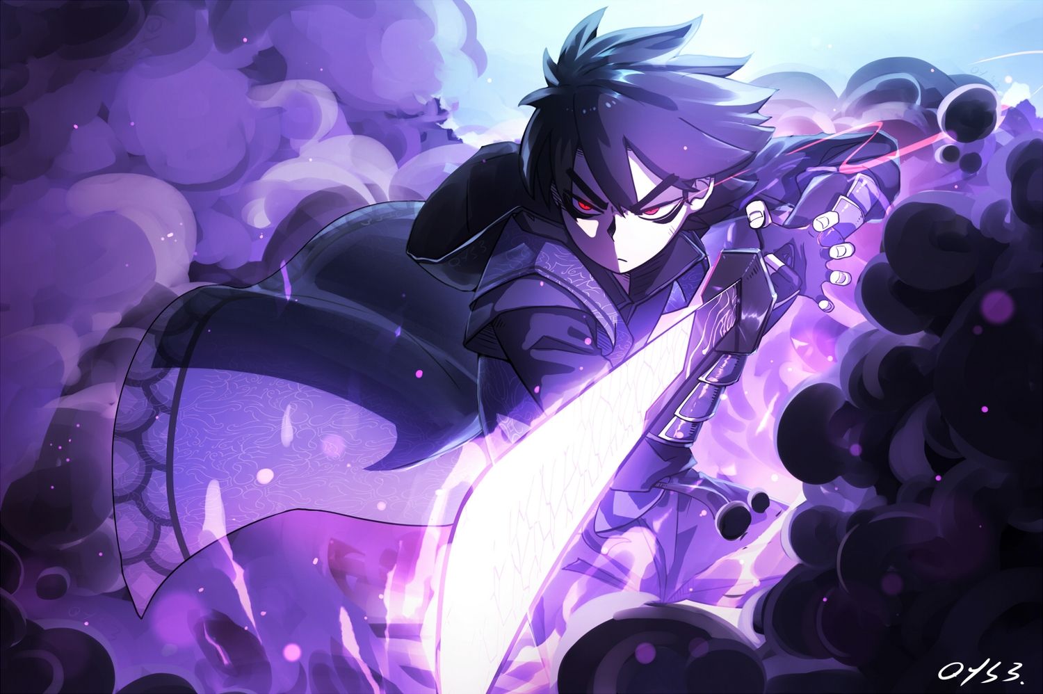 Anime Boy Purple Hair Wallpapers