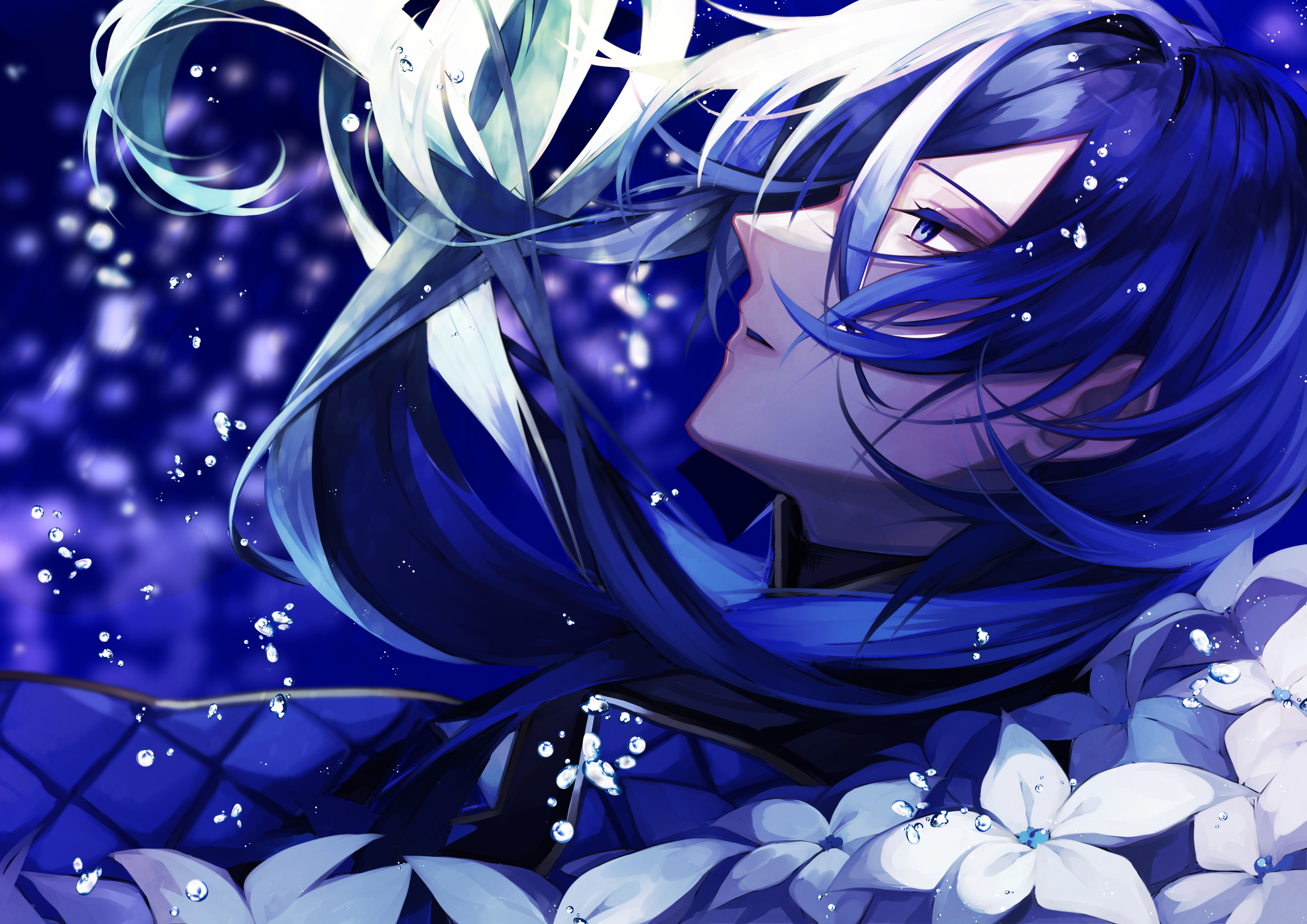 Anime Boy Purple Hair Wallpapers