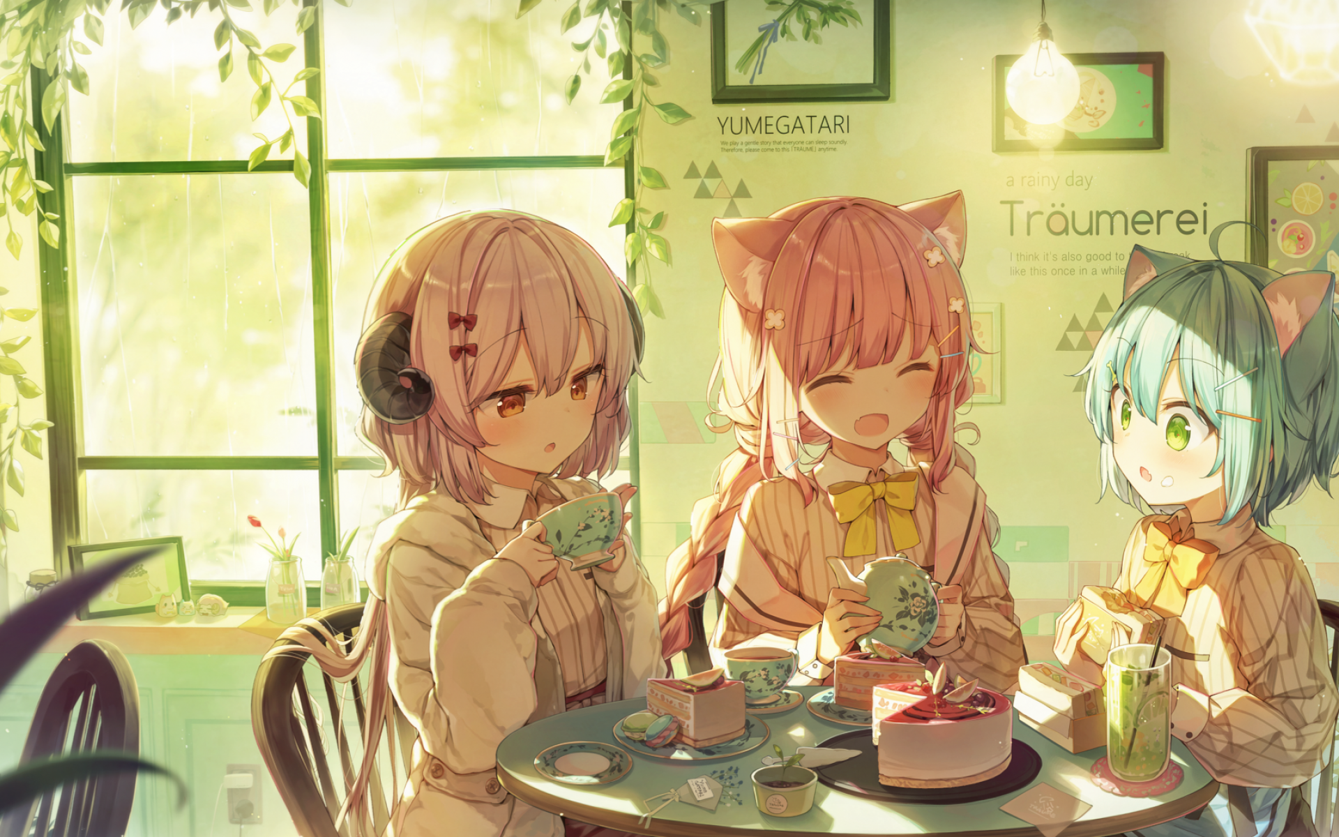 Anime Cafe Wallpapers