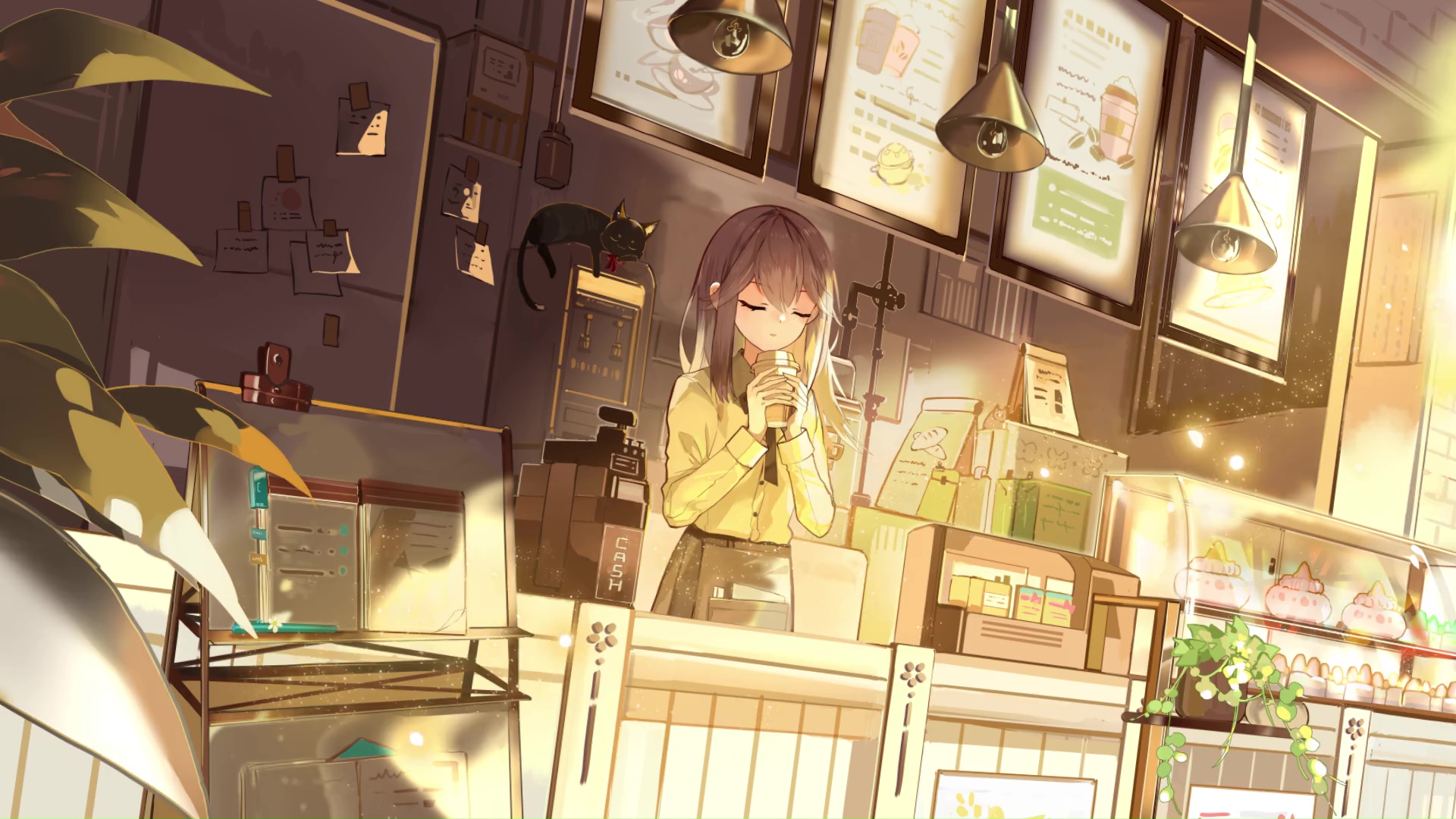 Anime Cafe Wallpapers