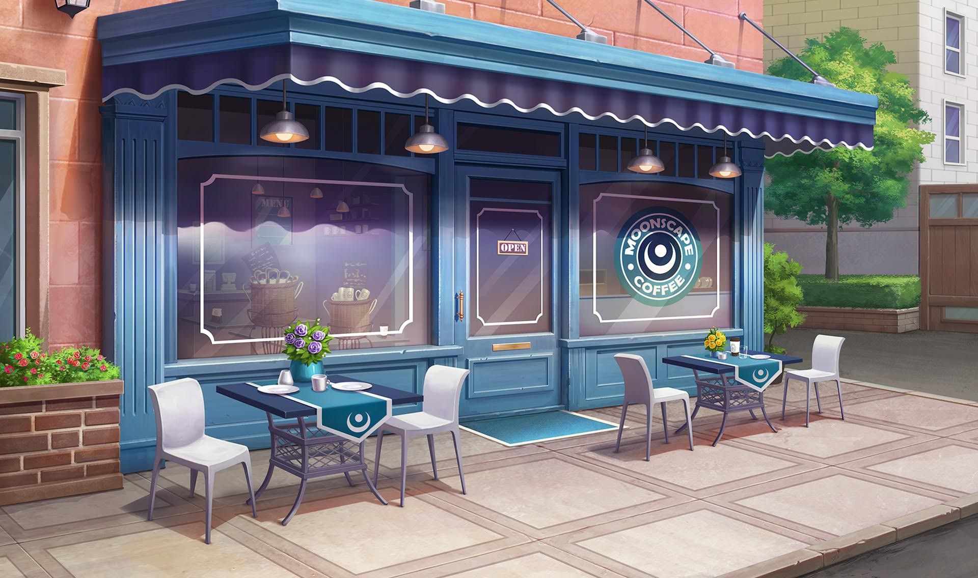 Anime Cafe Wallpapers