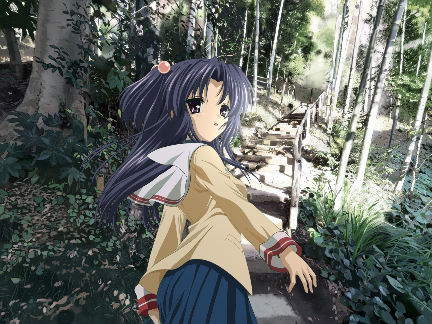 Anime Character Walking Away Wallpapers