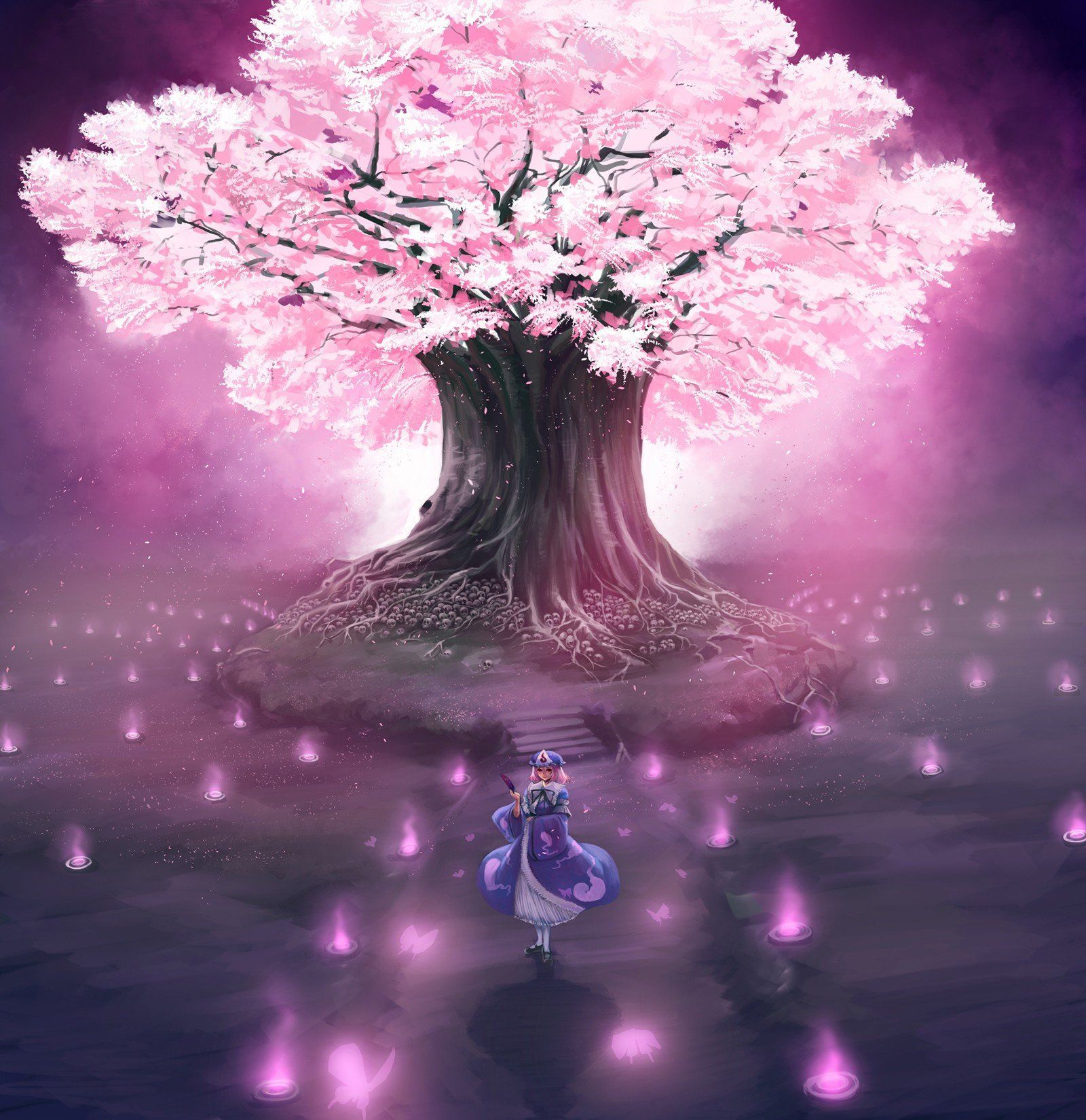 Anime Cherry Blossom Girl Wallpapers