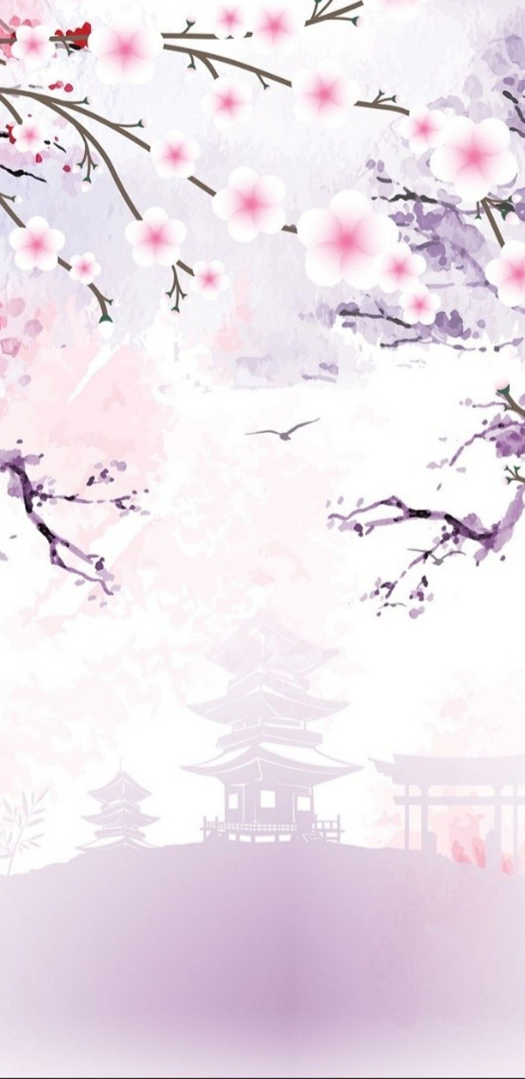 Anime Cherry Blossom Phone Wallpapers
