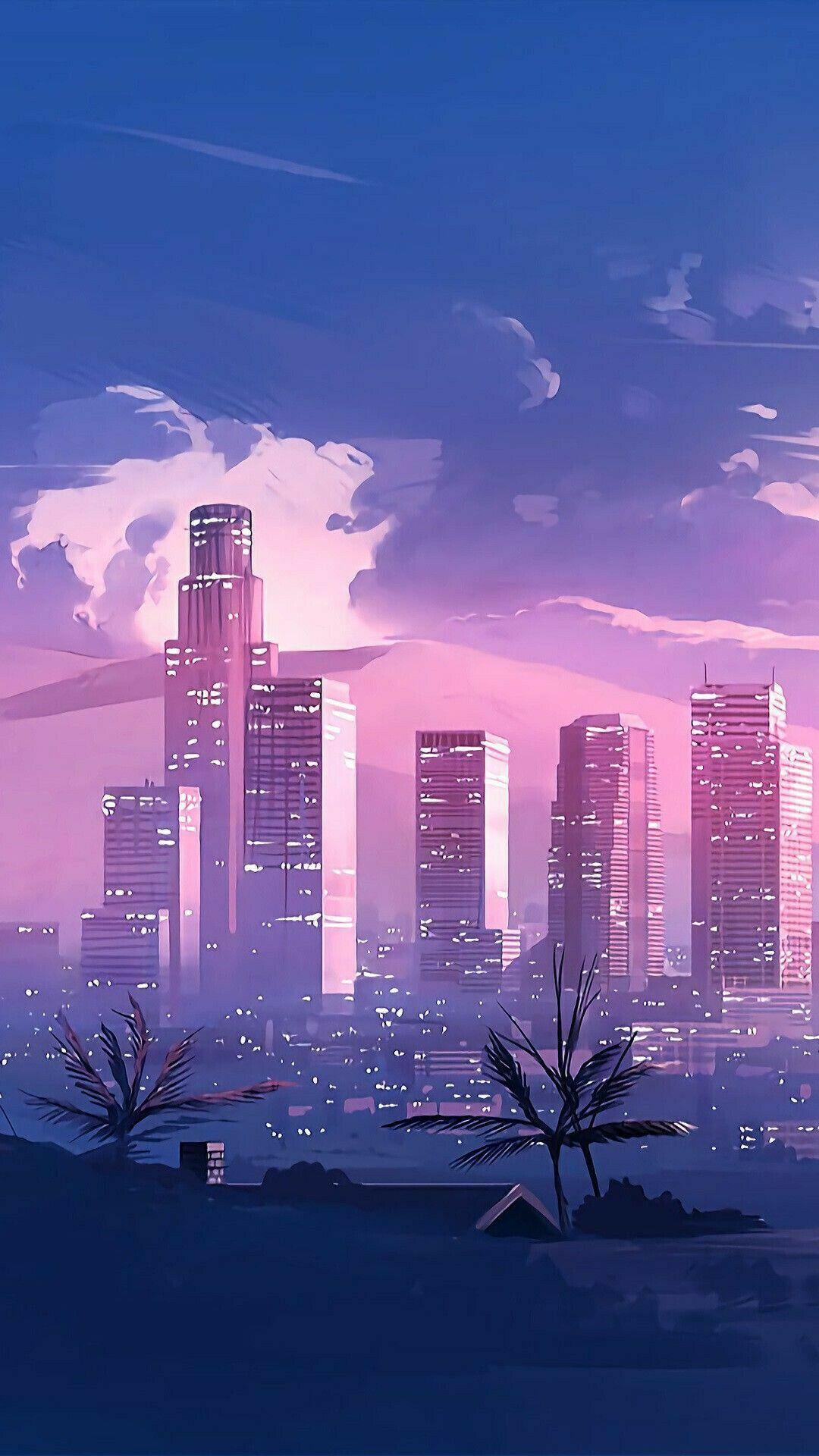 Anime City Phone Wallpapers