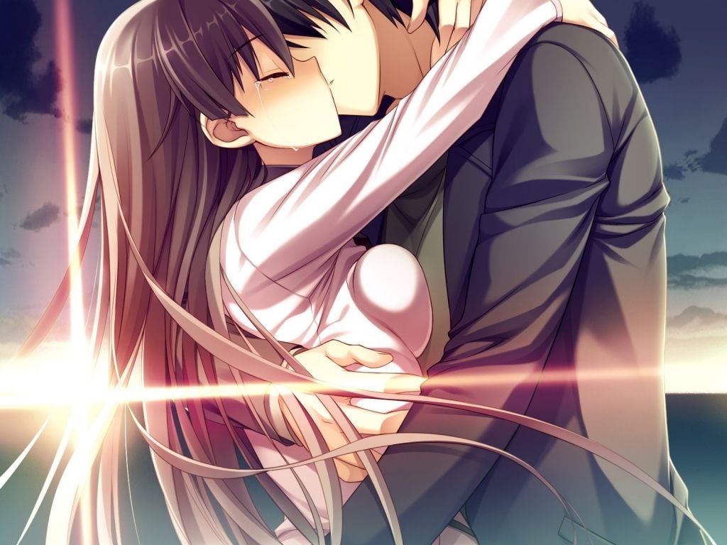 Anime Couple Kiss Wallpapers