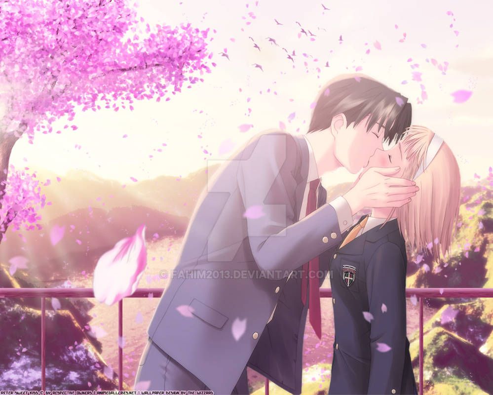 Anime Couple Kiss Wallpapers