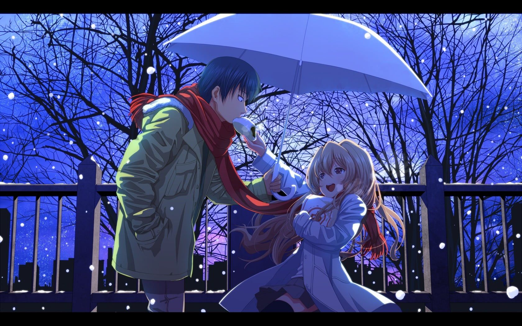 Anime Couple Winter Wallpapers