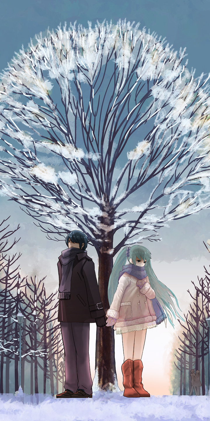 Anime Couple Winter Wallpapers