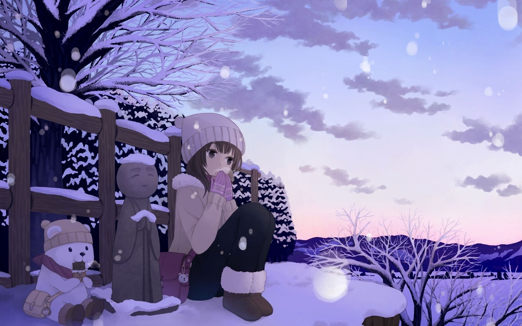 Anime Couple Winter Wallpapers