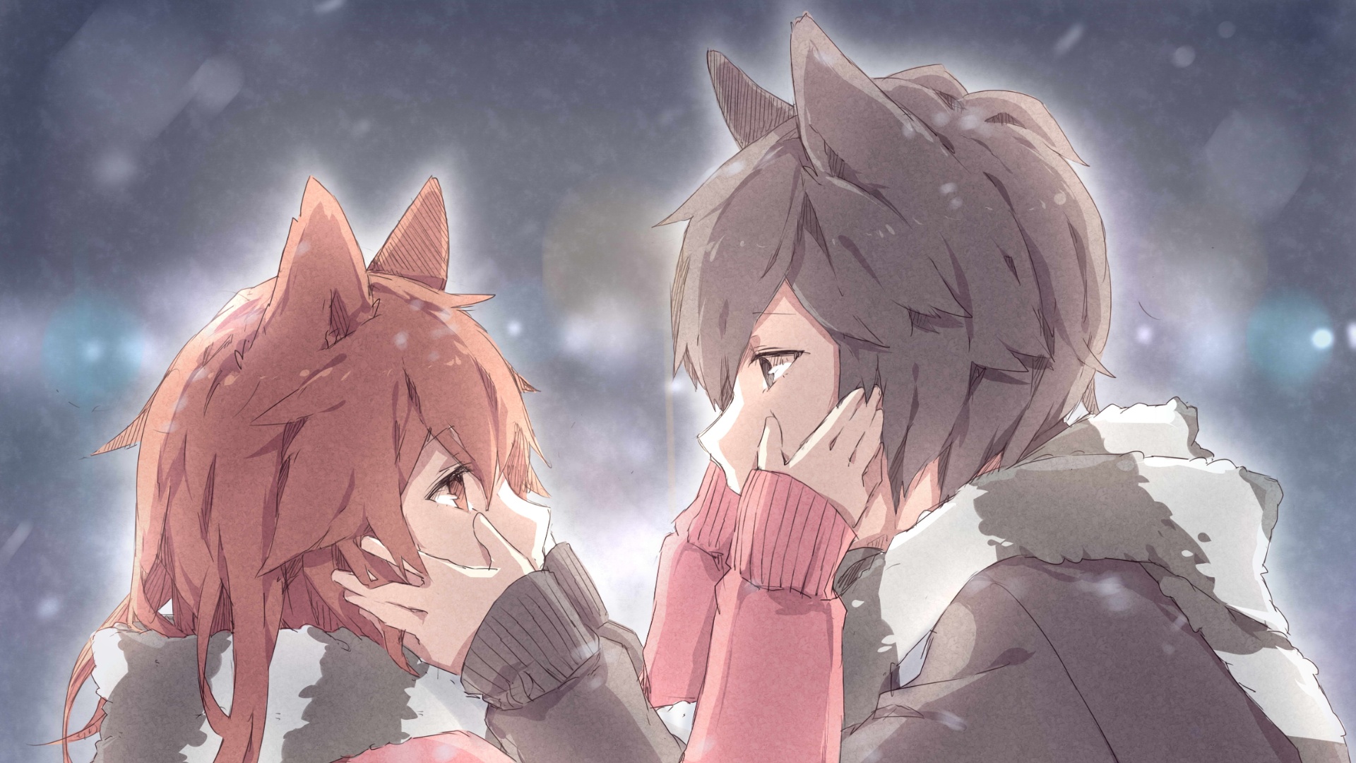 Anime Couple Winter Wallpapers