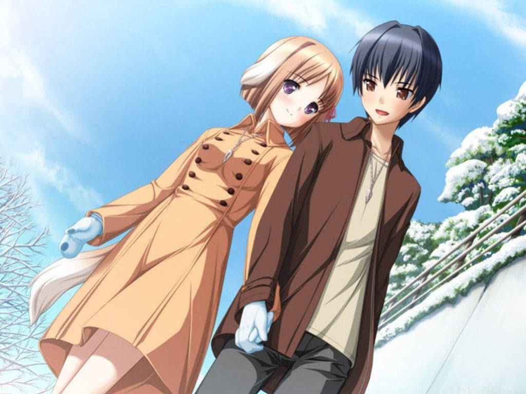 Anime Couple Winter Wallpapers