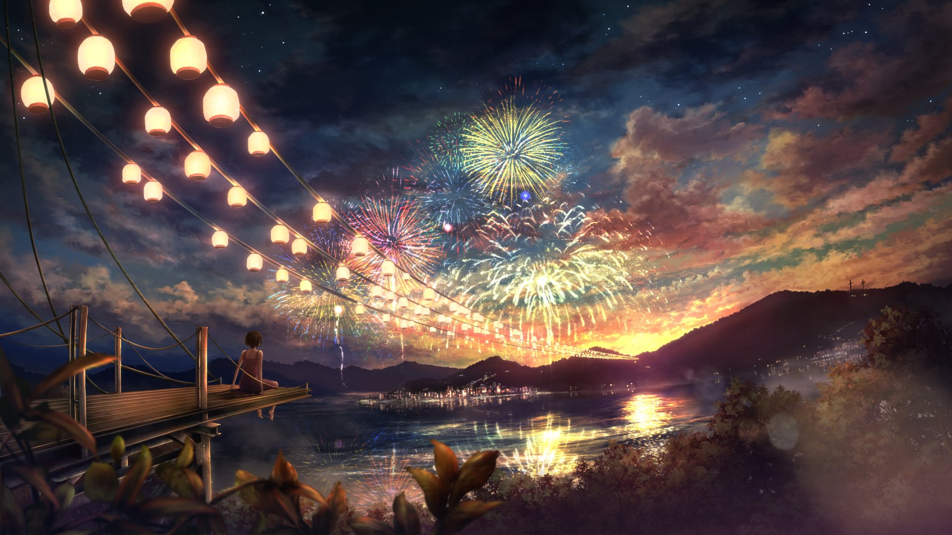 Anime Fireworks Wallpapers