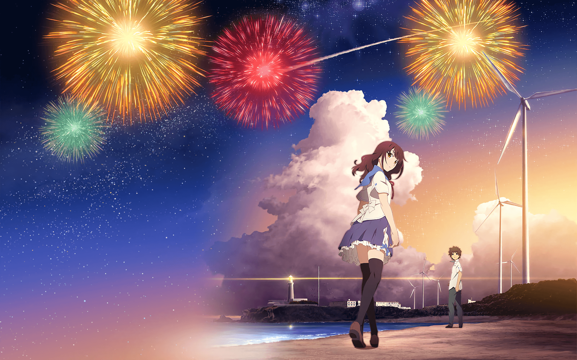 Anime Fireworks Wallpapers