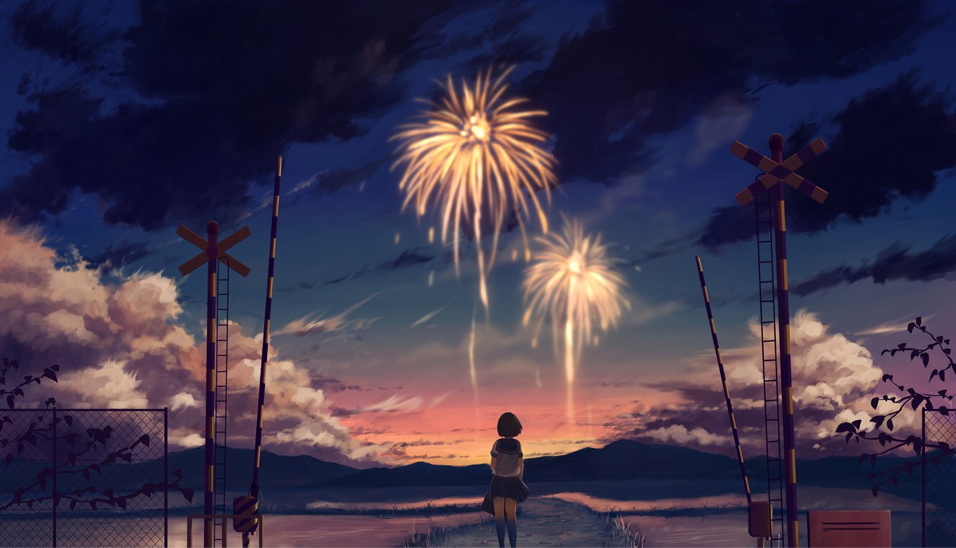 Anime Fireworks Wallpapers