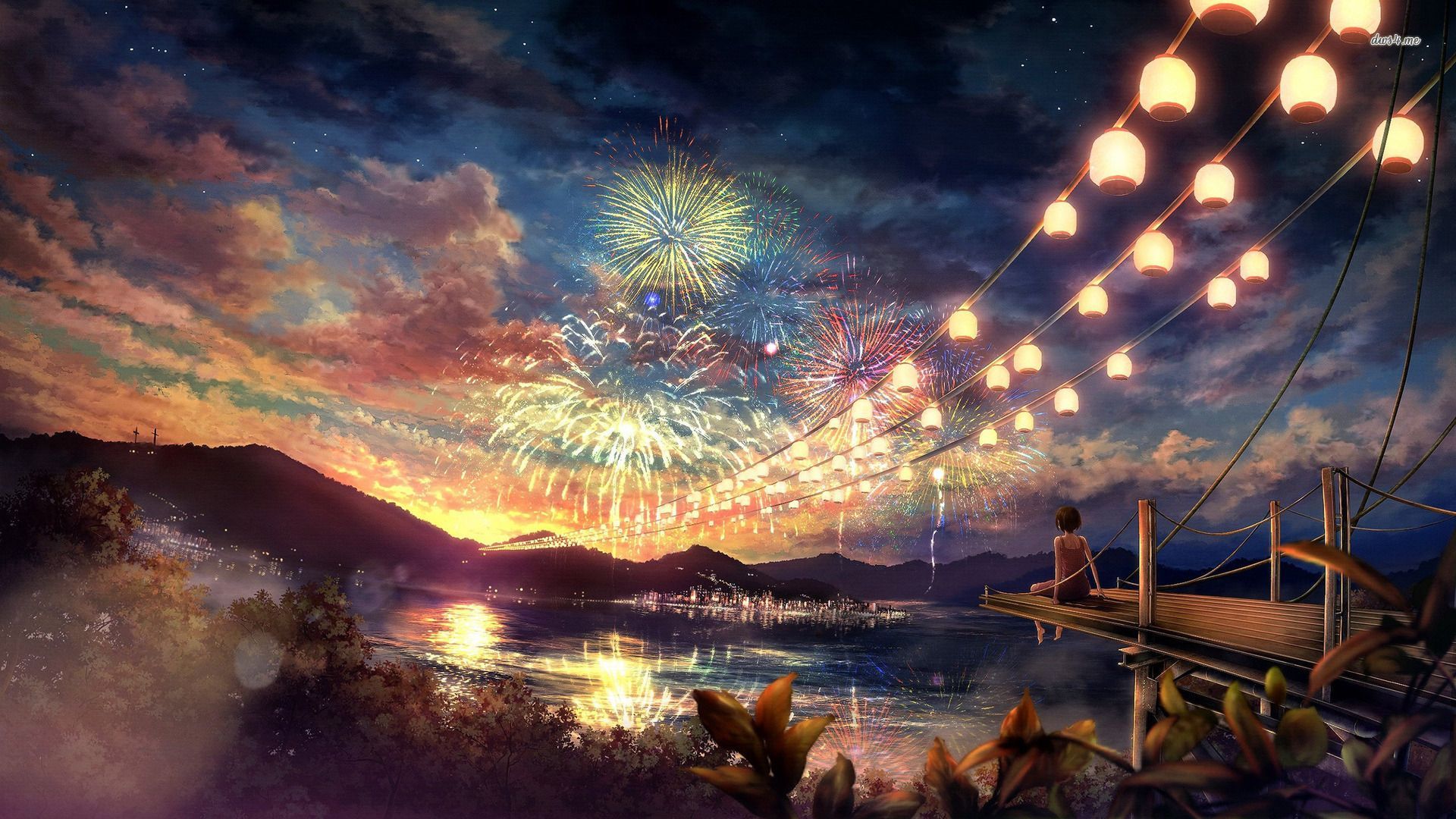 Anime Fireworks Wallpapers