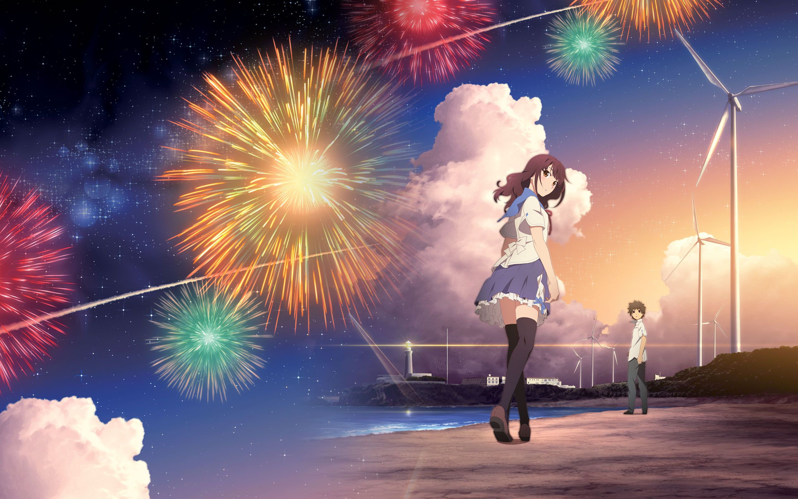 Anime Fireworks Wallpapers