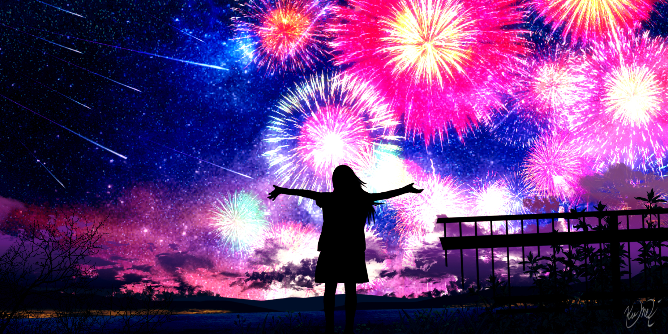 Anime Fireworks Wallpapers