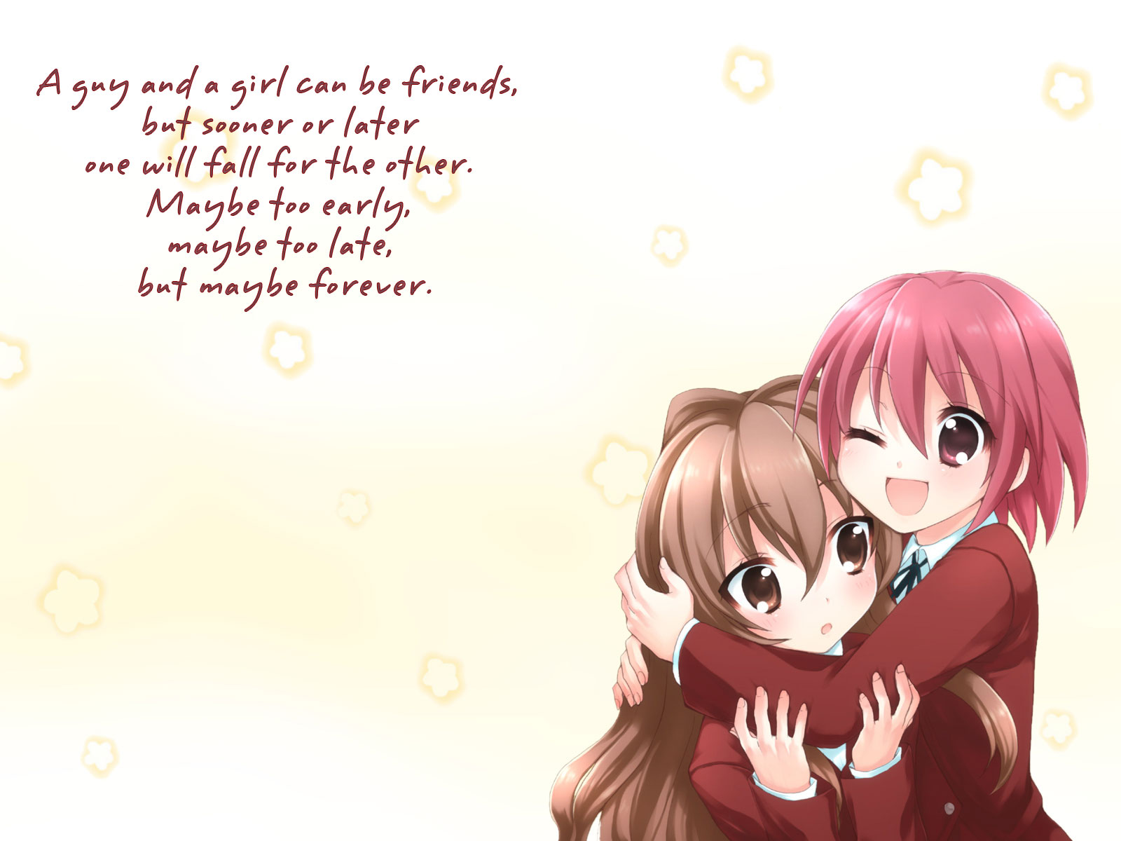 Anime Girl Best Friend Hd Wallpapers