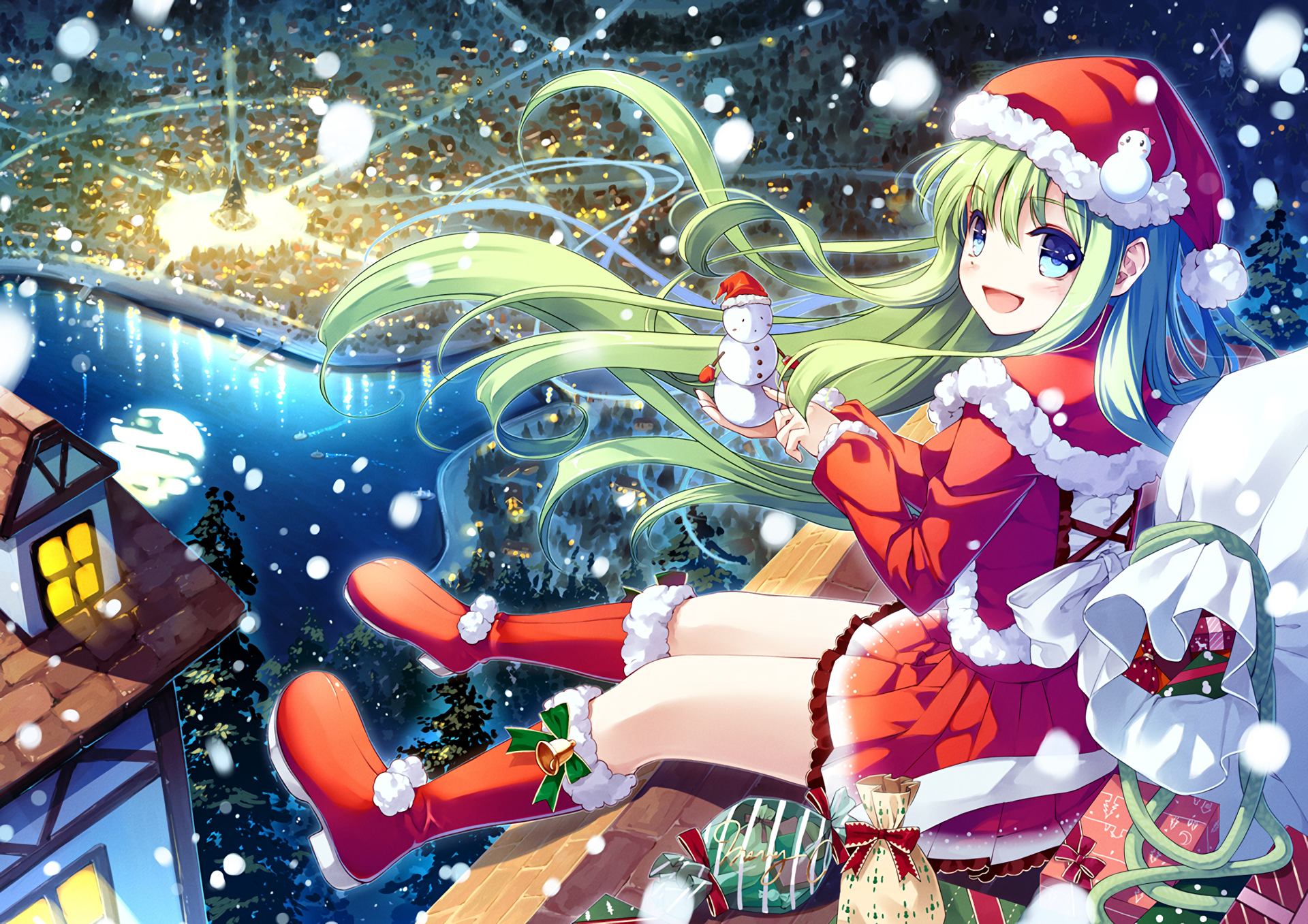 Anime Girl Christmas Wallpapers
