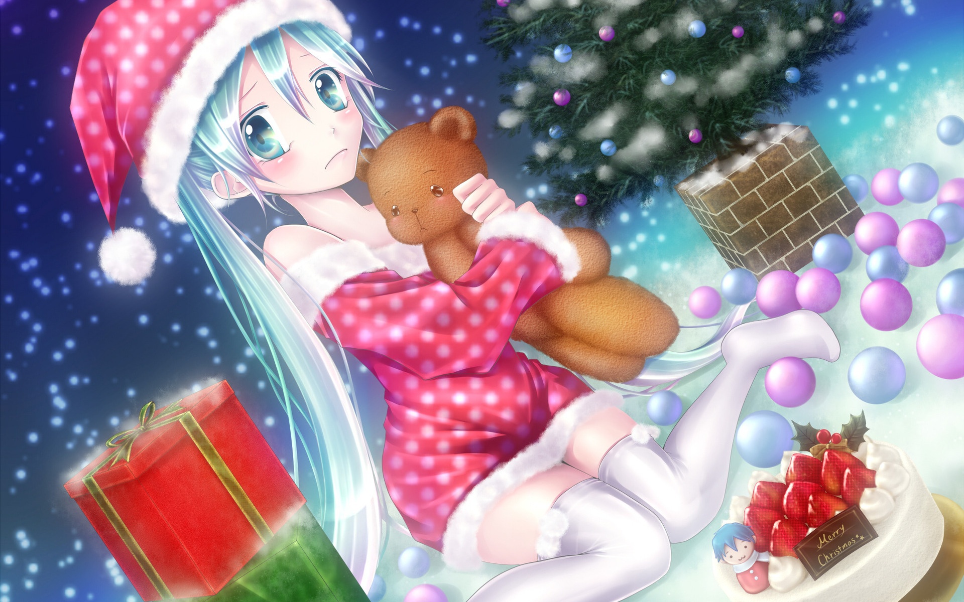 Anime Girl Christmas Wallpapers