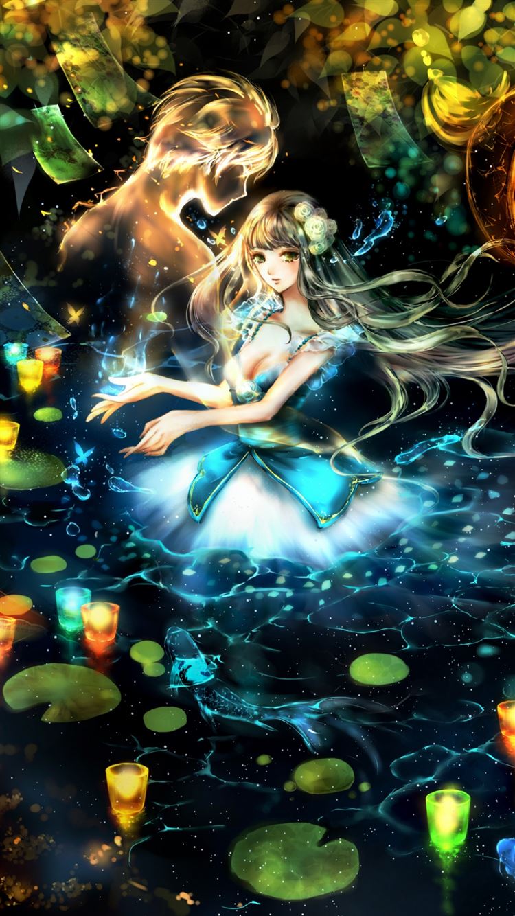 Anime Girl Glowing Wallpapers