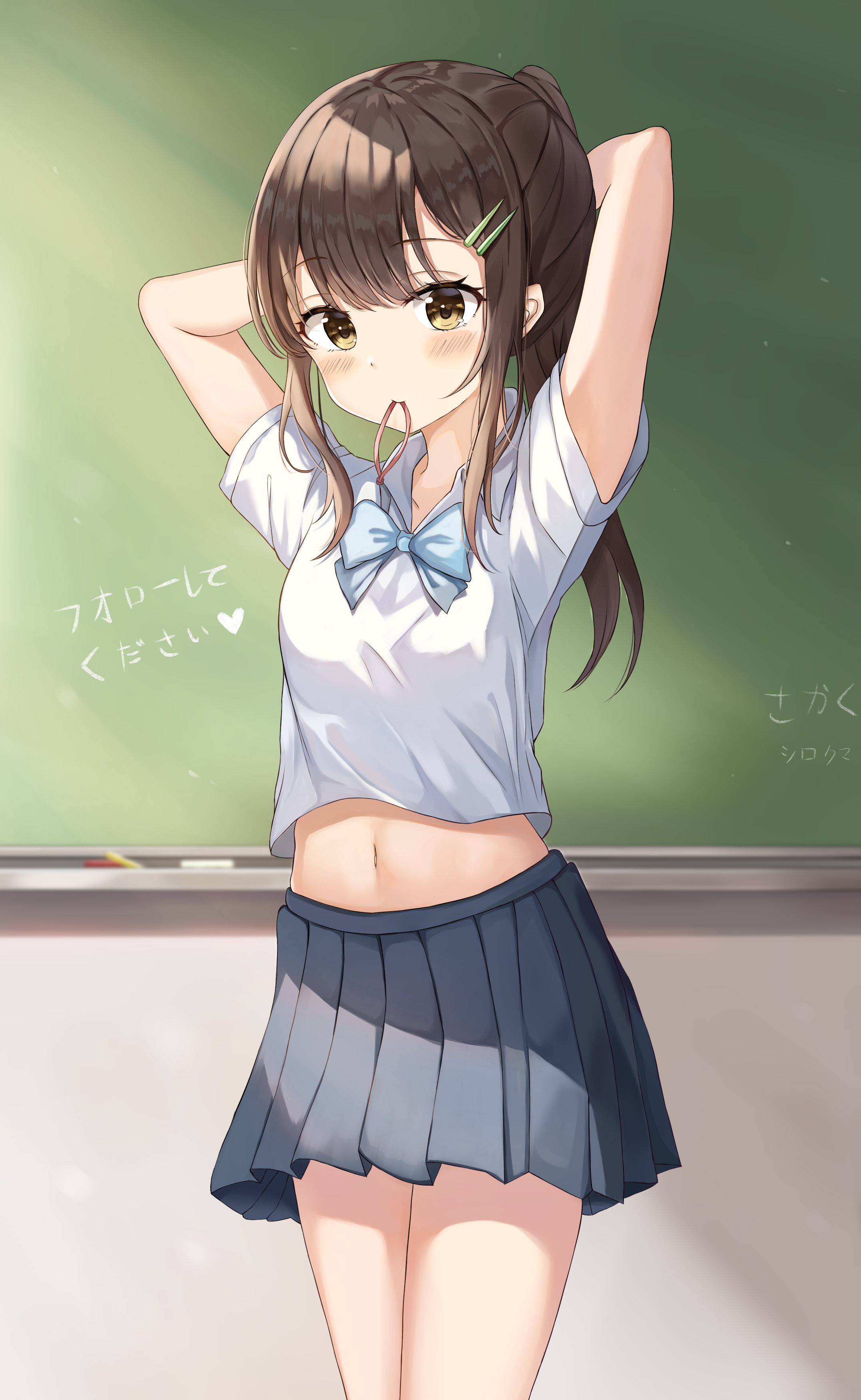 Anime Girl In School Uniform Wallpapers