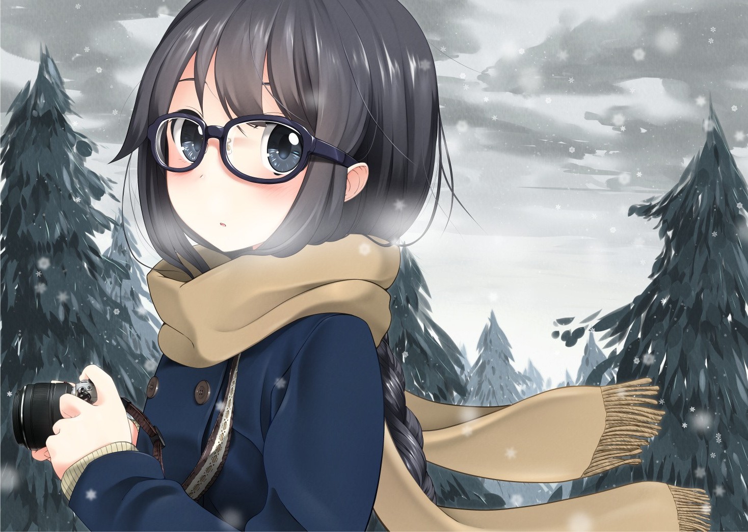 Anime Girl In Winter Wallpapers