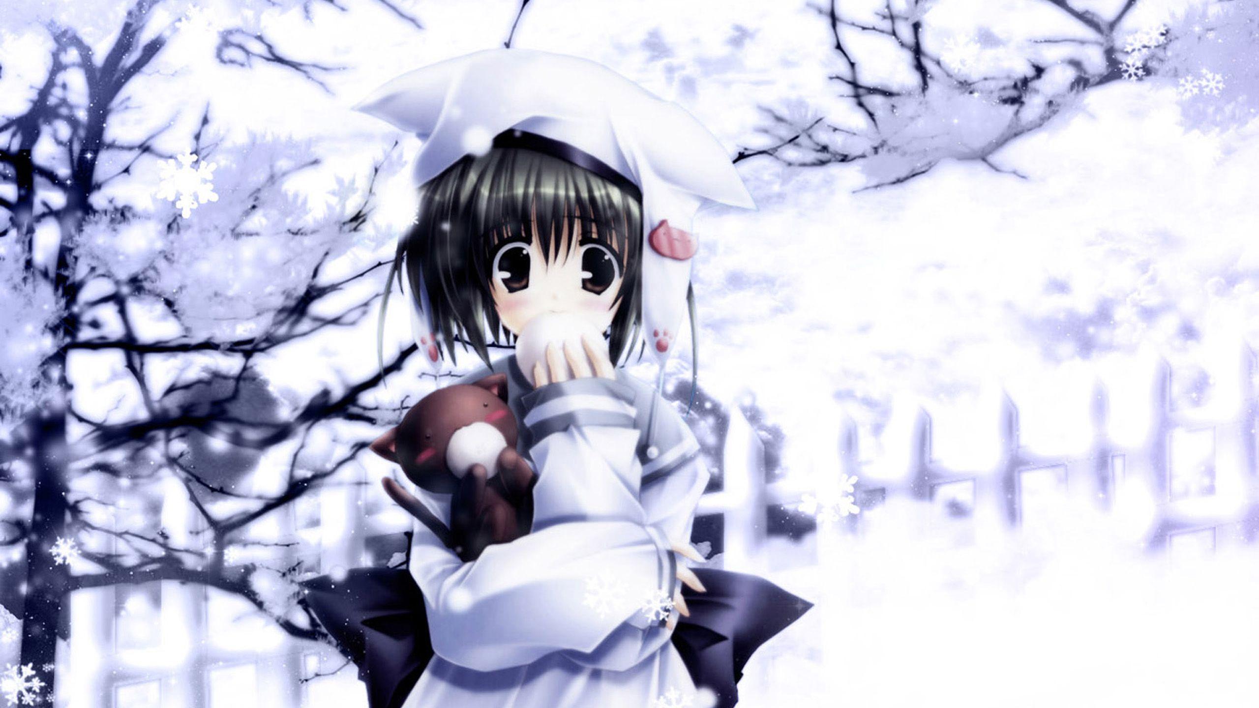 Anime Girl In Winter Wallpapers