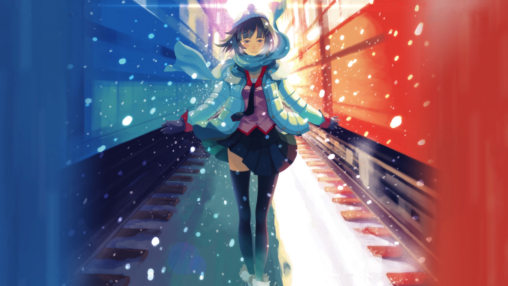 Anime Girl In Winter Wallpapers