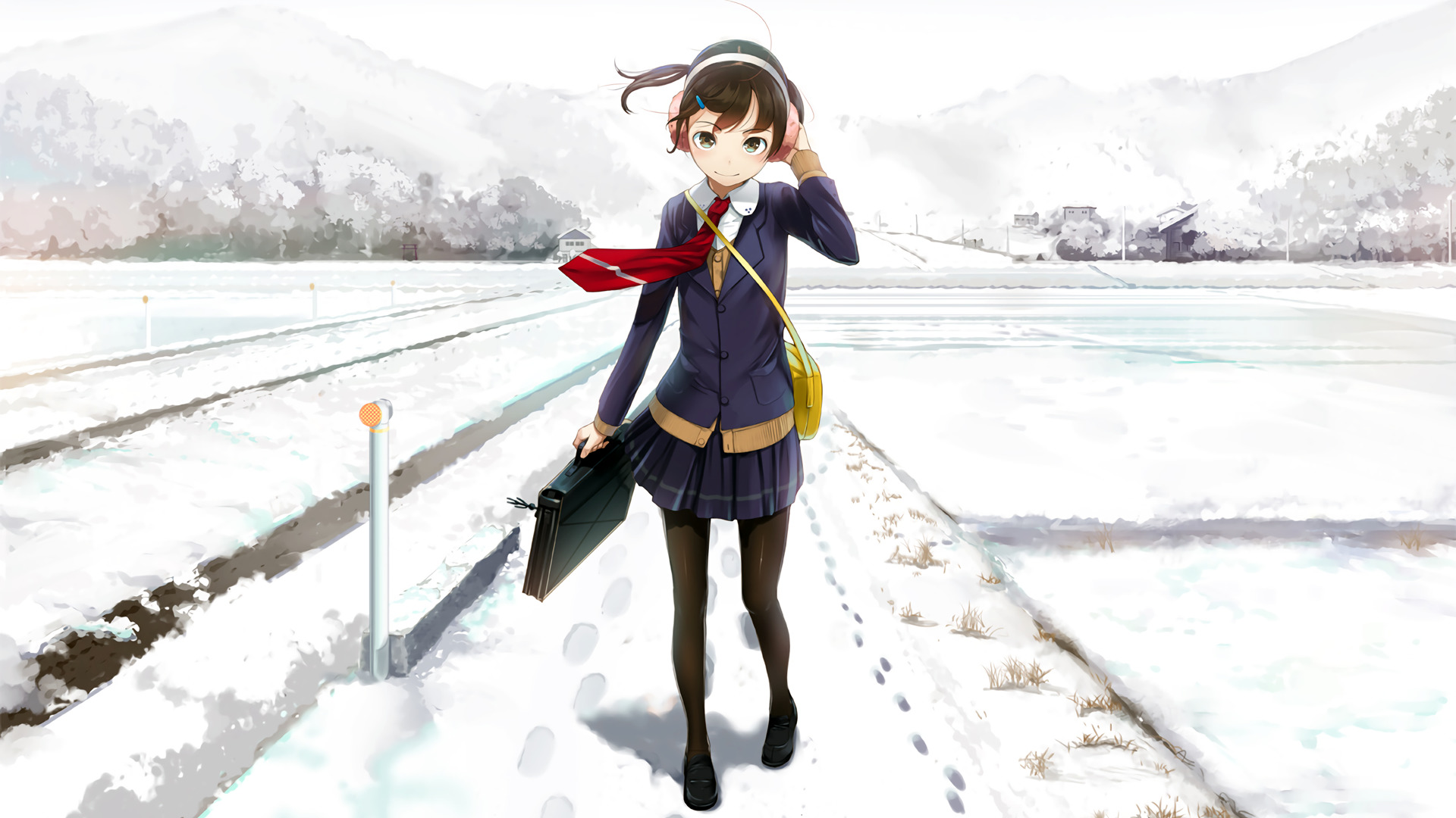 Anime Girl In Winter Wallpapers