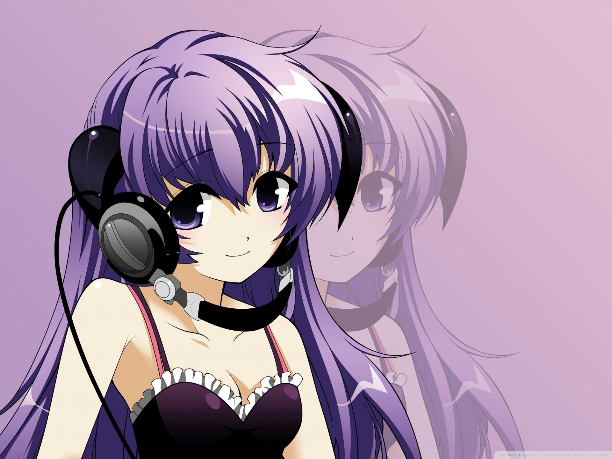 Anime Girl Listening Music Wallpapers