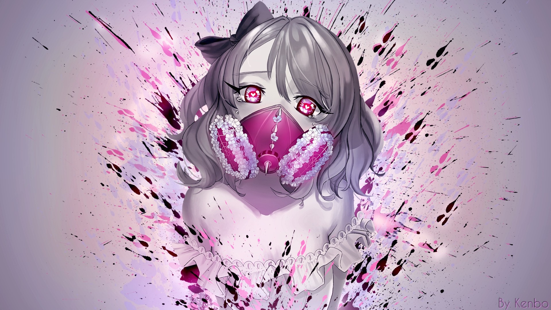 Anime Girl Mask Wallpapers