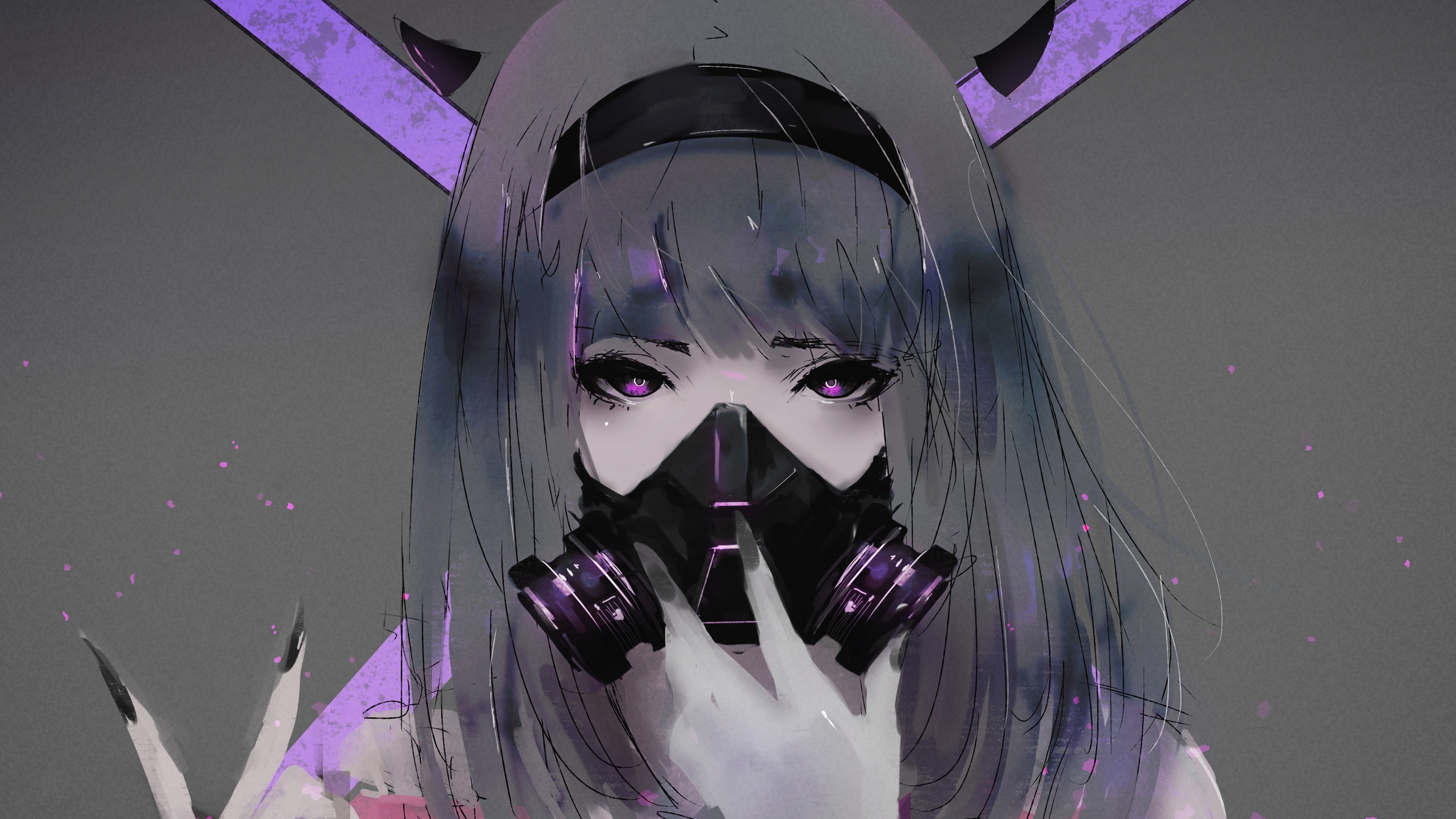 Anime Girl Mask Wallpapers