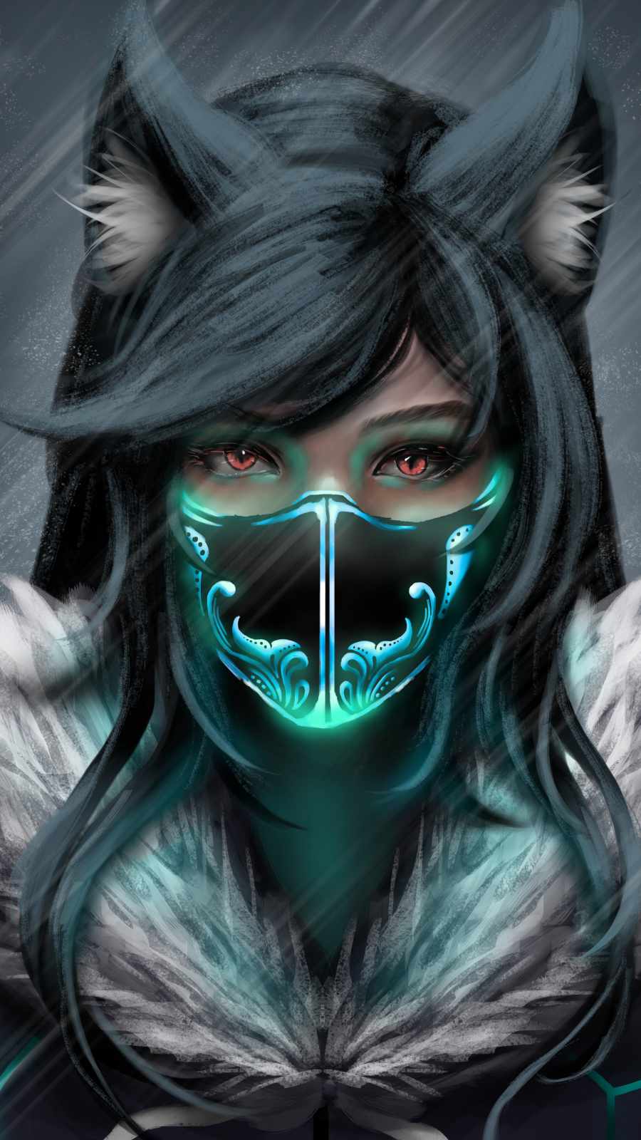 Anime Girl Mask Wallpapers