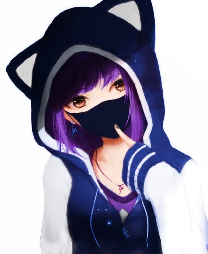 Anime Girl Mask Wallpapers