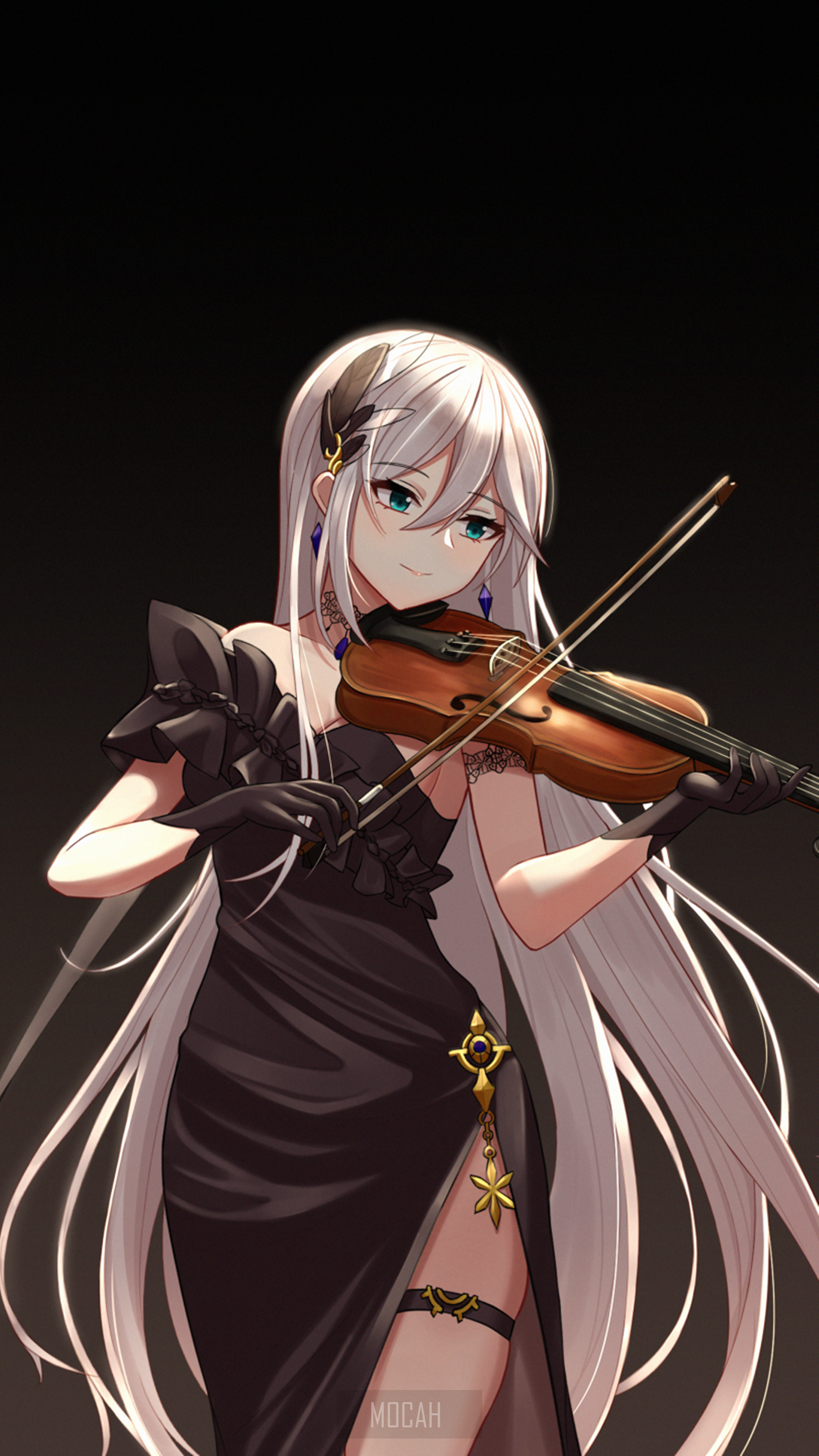 Anime Girl Playing Violin Wallpapers