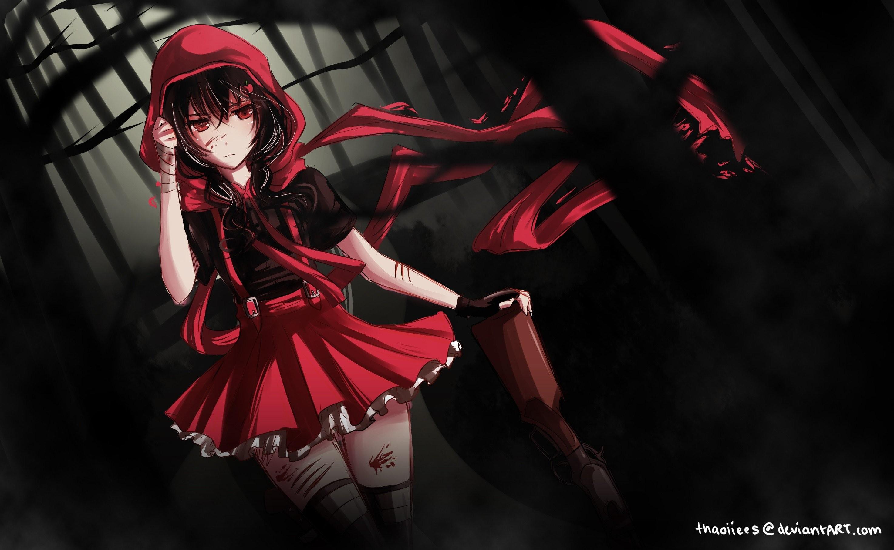 Anime Girl Red Wallpapers
