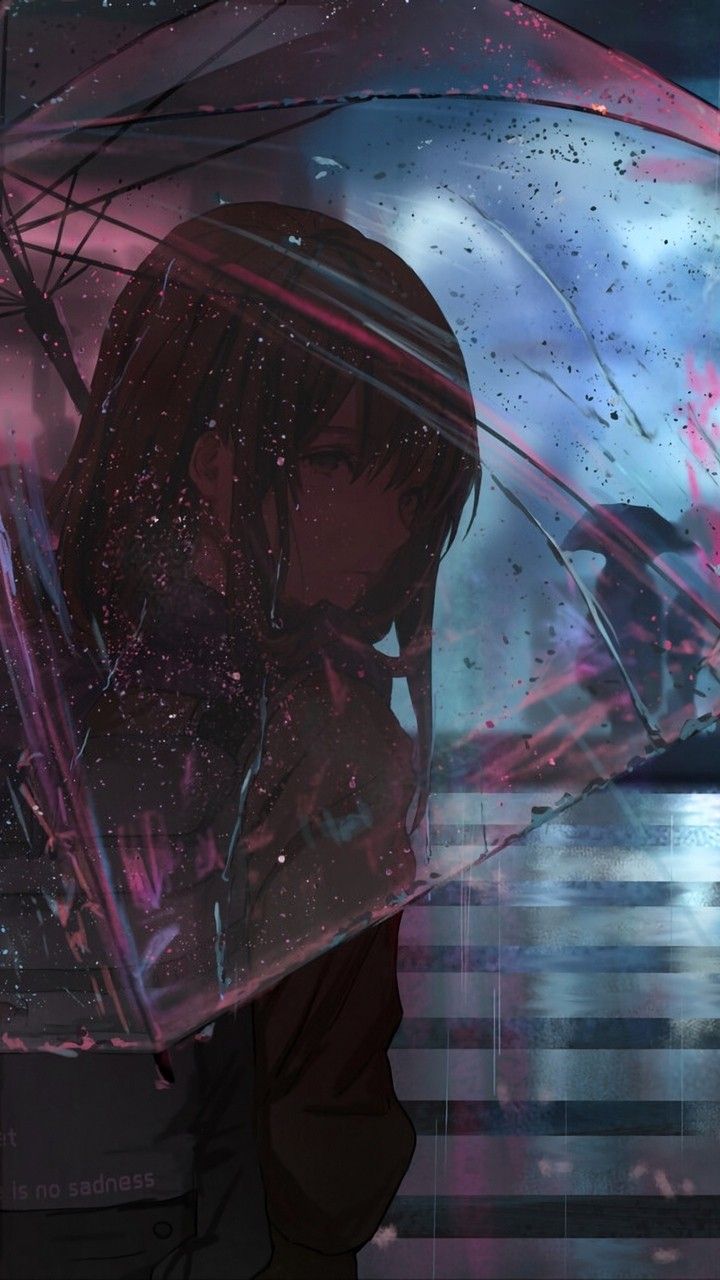 Anime Girl Sad Rain Wallpapers