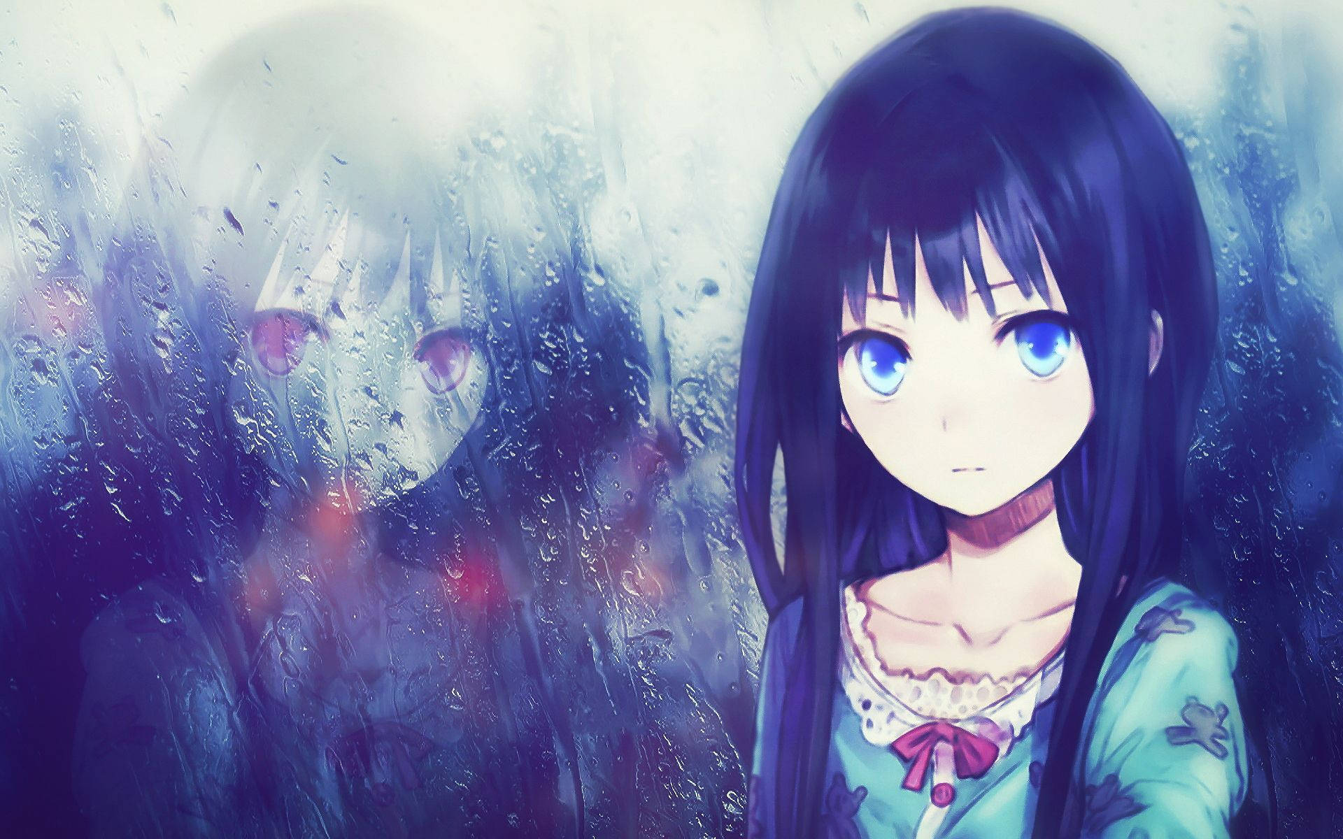 Anime Girl Sad Rain Wallpapers