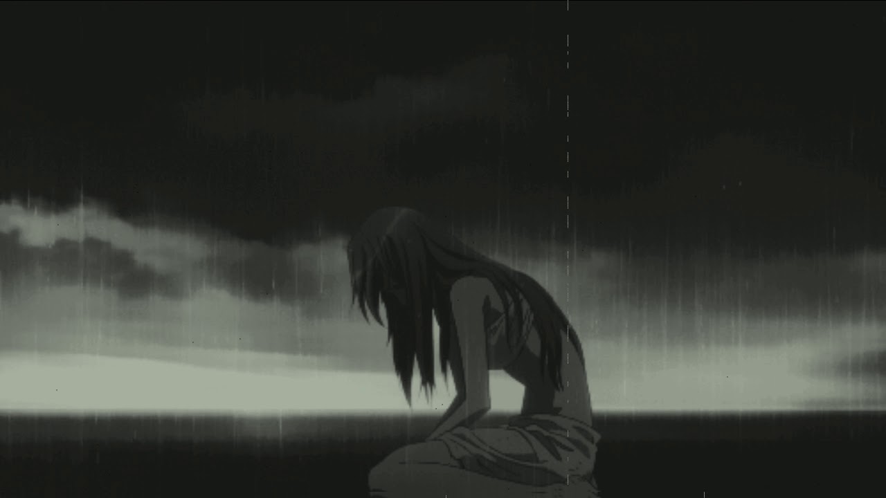 Anime Girl Sad Rain Wallpapers