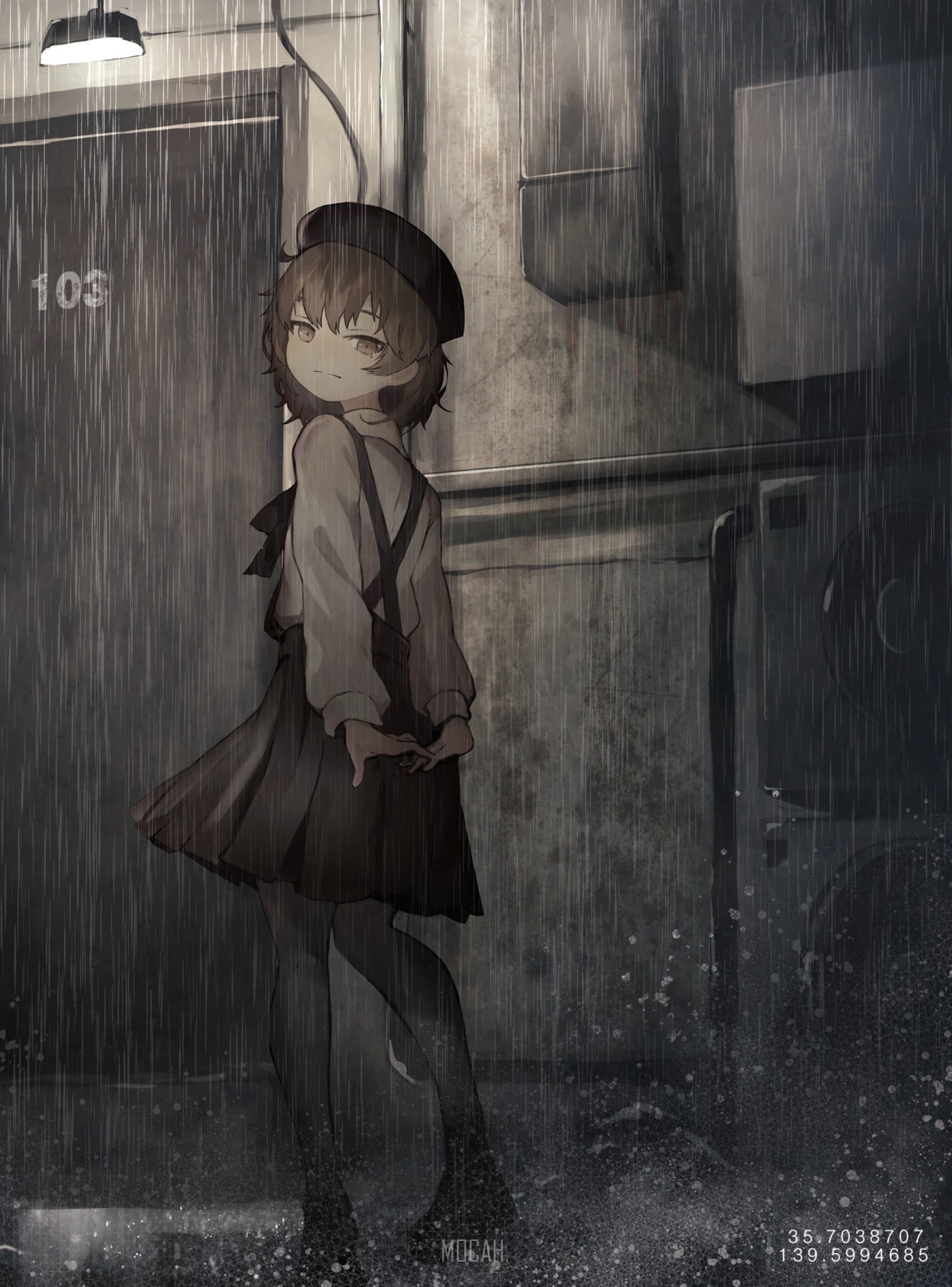 Anime Girl Sad Rain Wallpapers