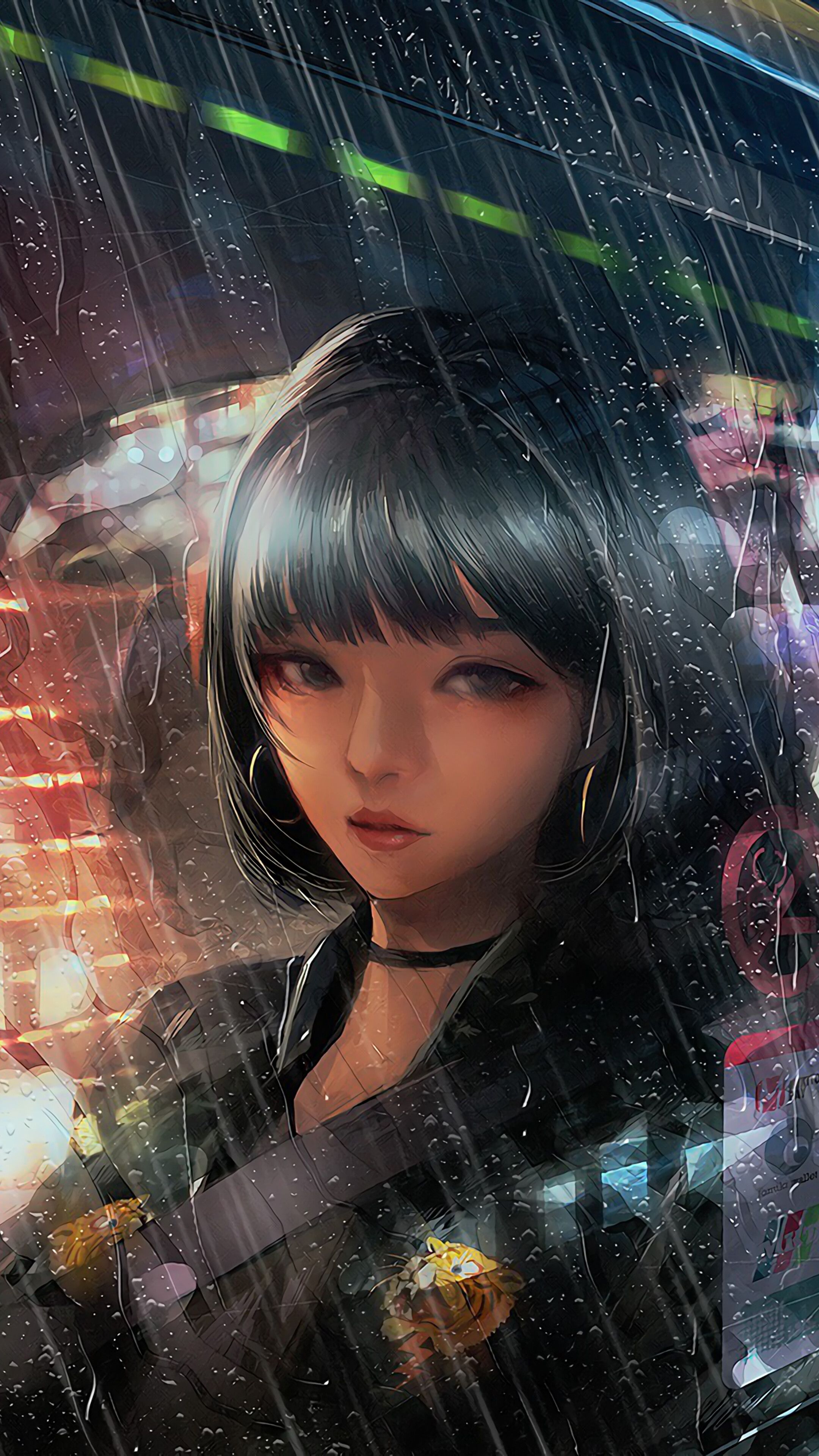 Anime Girl Sad Rain Wallpapers