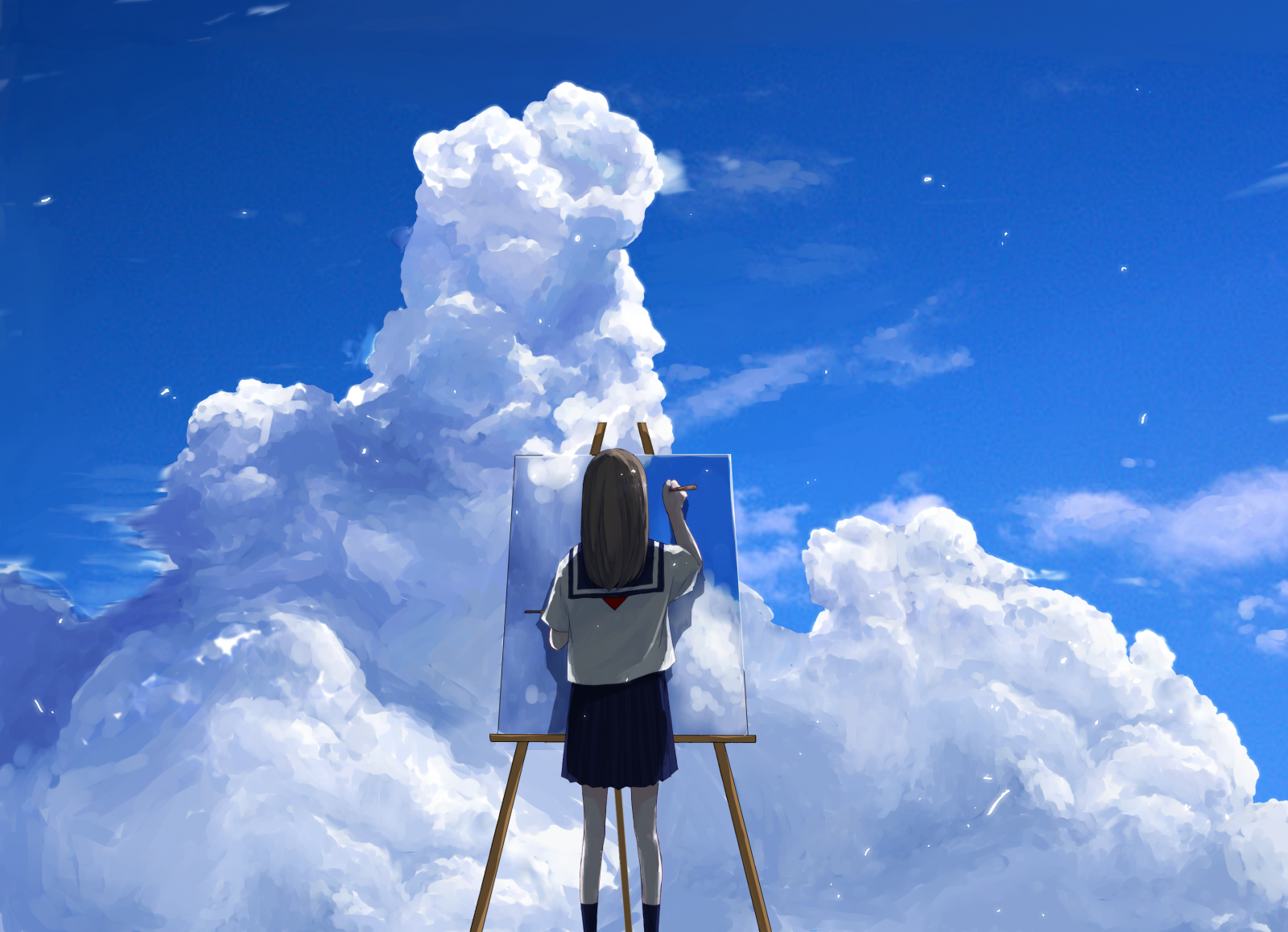 Anime Girl Sky Wallpapers