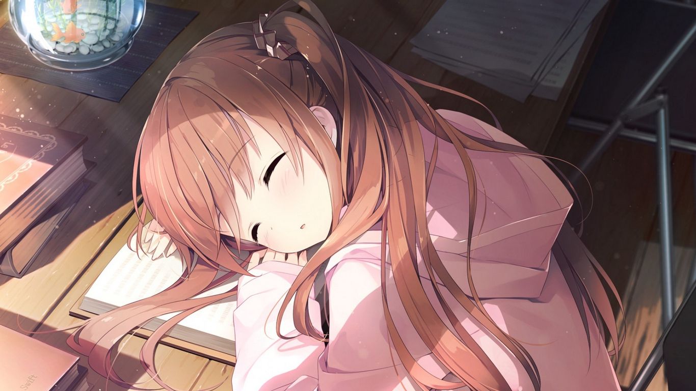 Anime Girl Sleeping Wallpapers